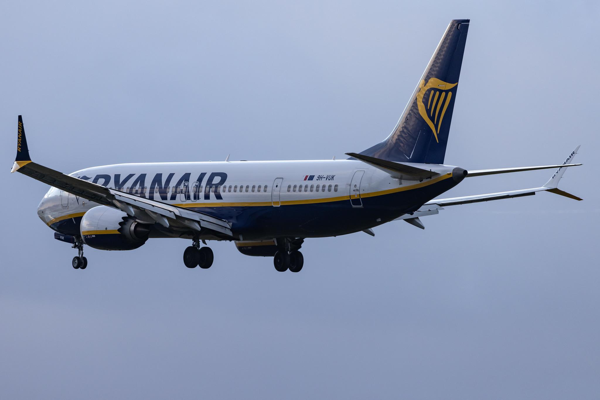 Hamburg Airport: Ryanair (FR / RYR) | Operator: Malta Air |  Boeing 737 MAX 8-200 B38M | 9H-VUK | MSN 62321