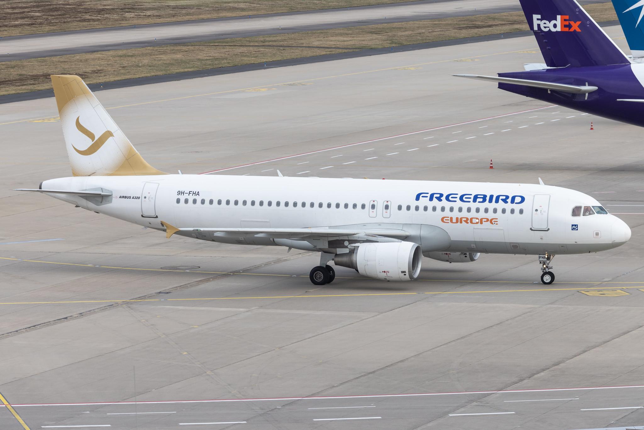 Köln Bonn Airport: Freebird Airlines (FH / FHY) | Operator: Freebird Airlines Europe |  Airbus A320-214 A320 | 9H-FHA | MSN 4207