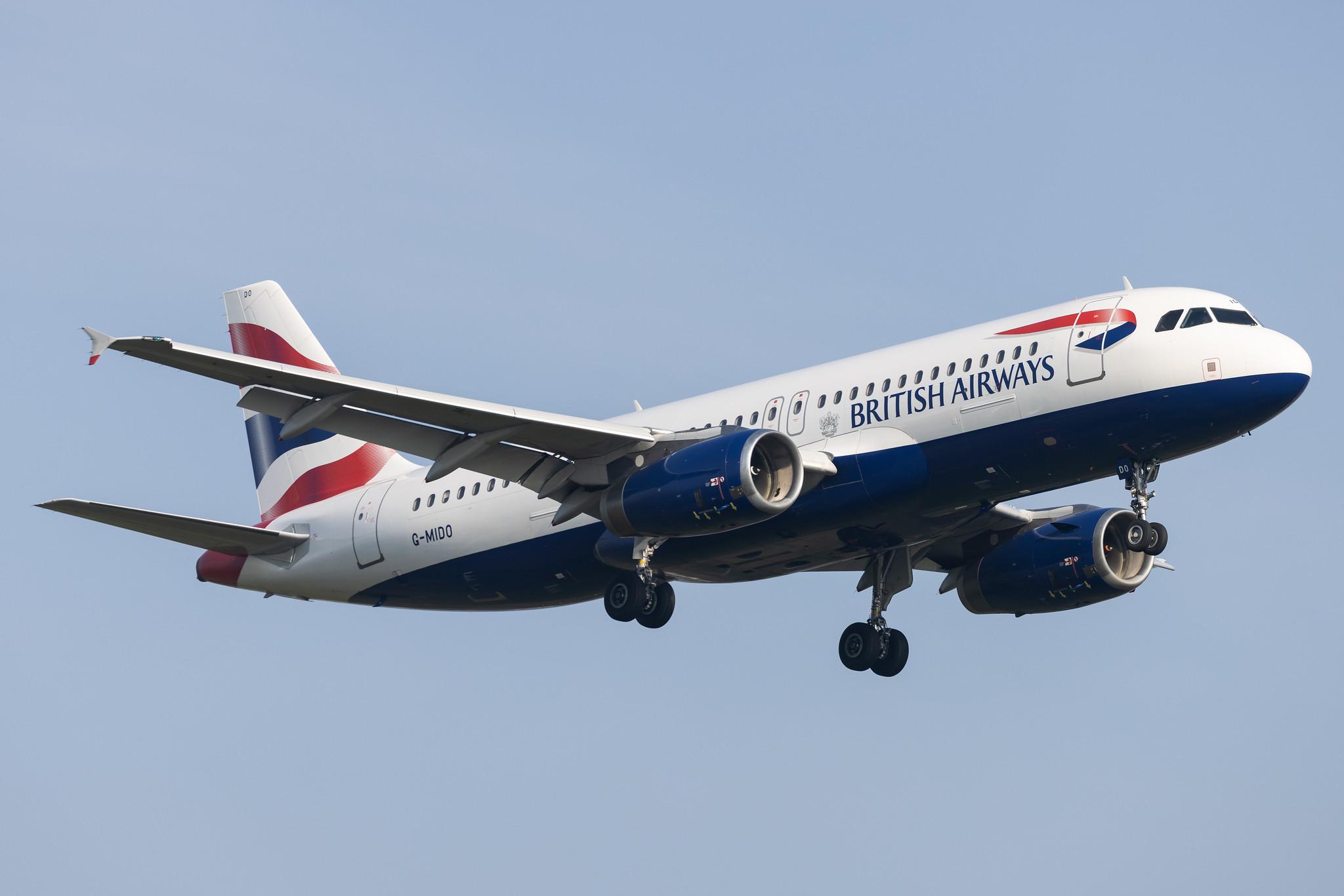 London Heathrow: British Airways (BA / BAW) |  Airbus A320-232 A320 | G-MIDO | MSN 1987