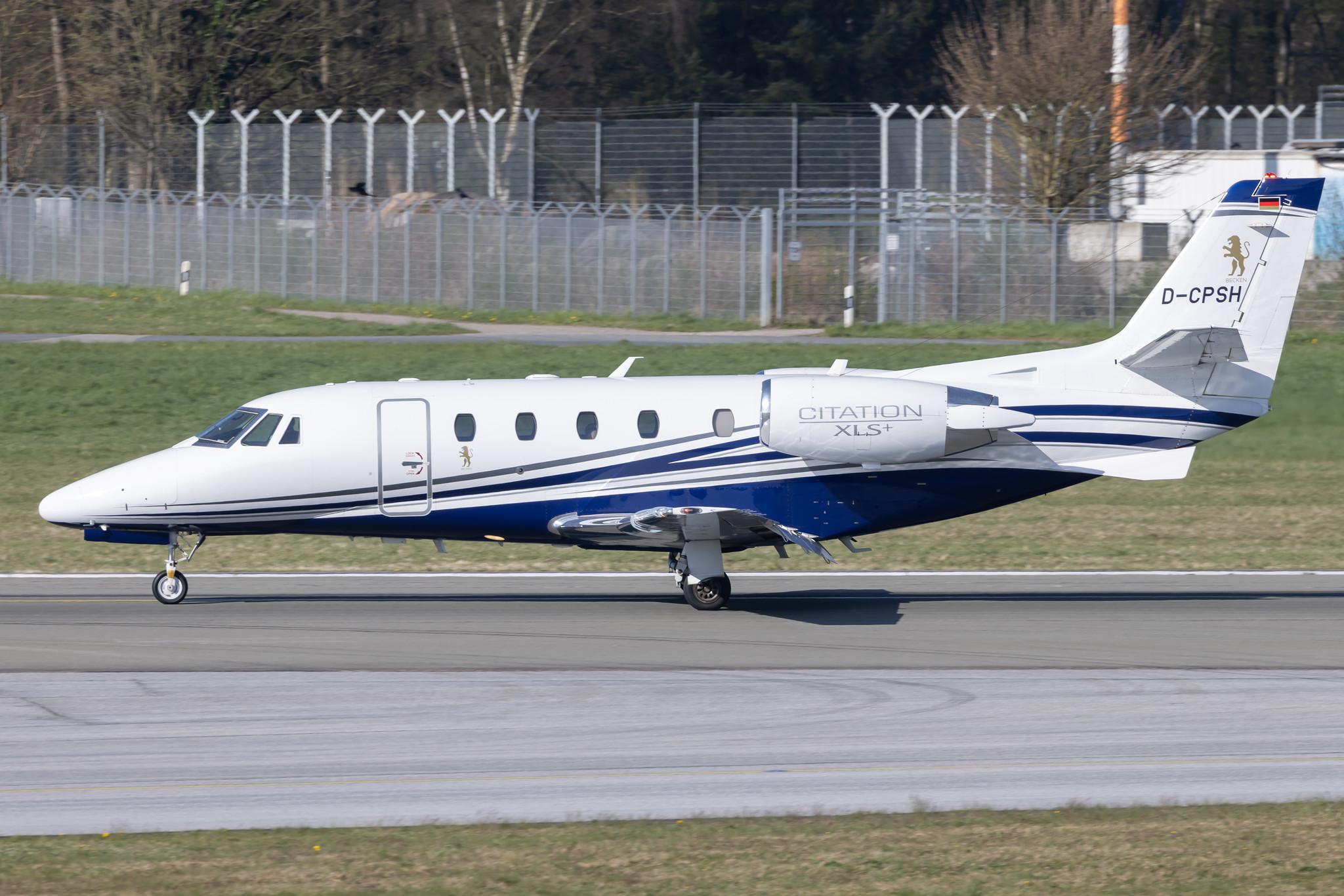 Hamburg Airport: Heron Luftfahrt (/ HRN) |  Cessna 560XL Citation XLS+ C56X | D-CPSH | MSN 560-6221