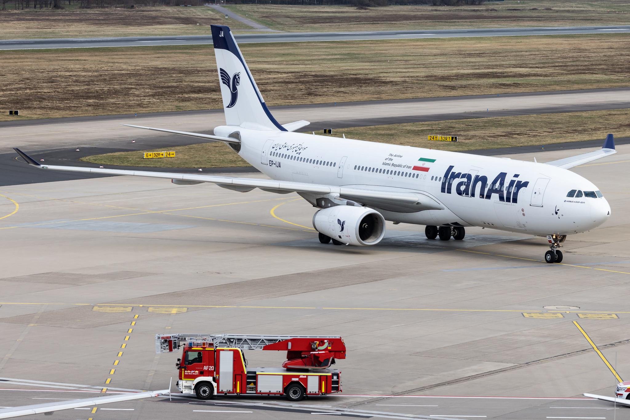 Köln Bonn Airport: Iran Air (IR / IRA) |  Airbus A330-243 A332 | EP-IJA | MSN 1540