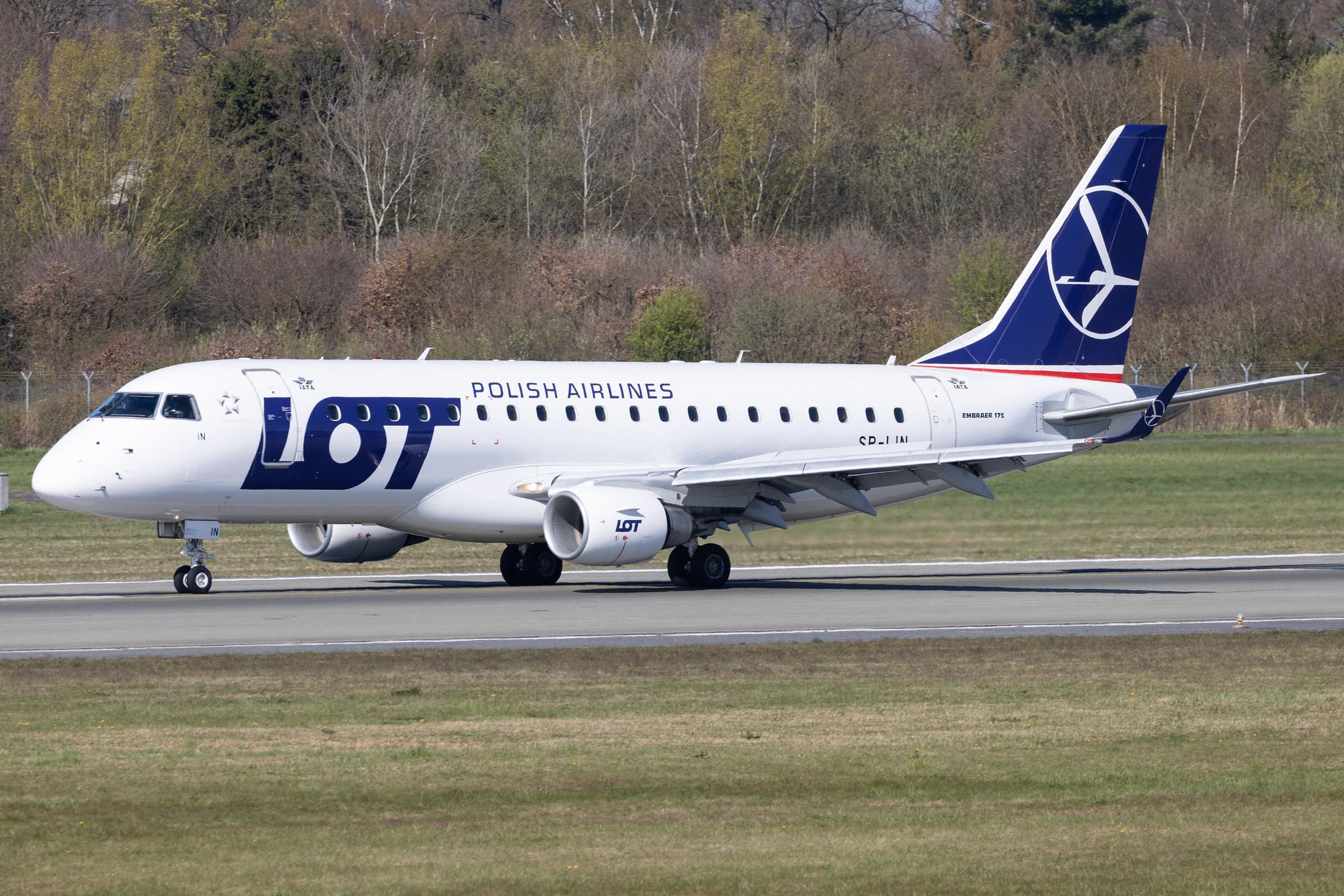 Hamburg Airport: LOT (LO / LOT) |  Embraer E175LR E75S | SP-LIN | MSN 17000313