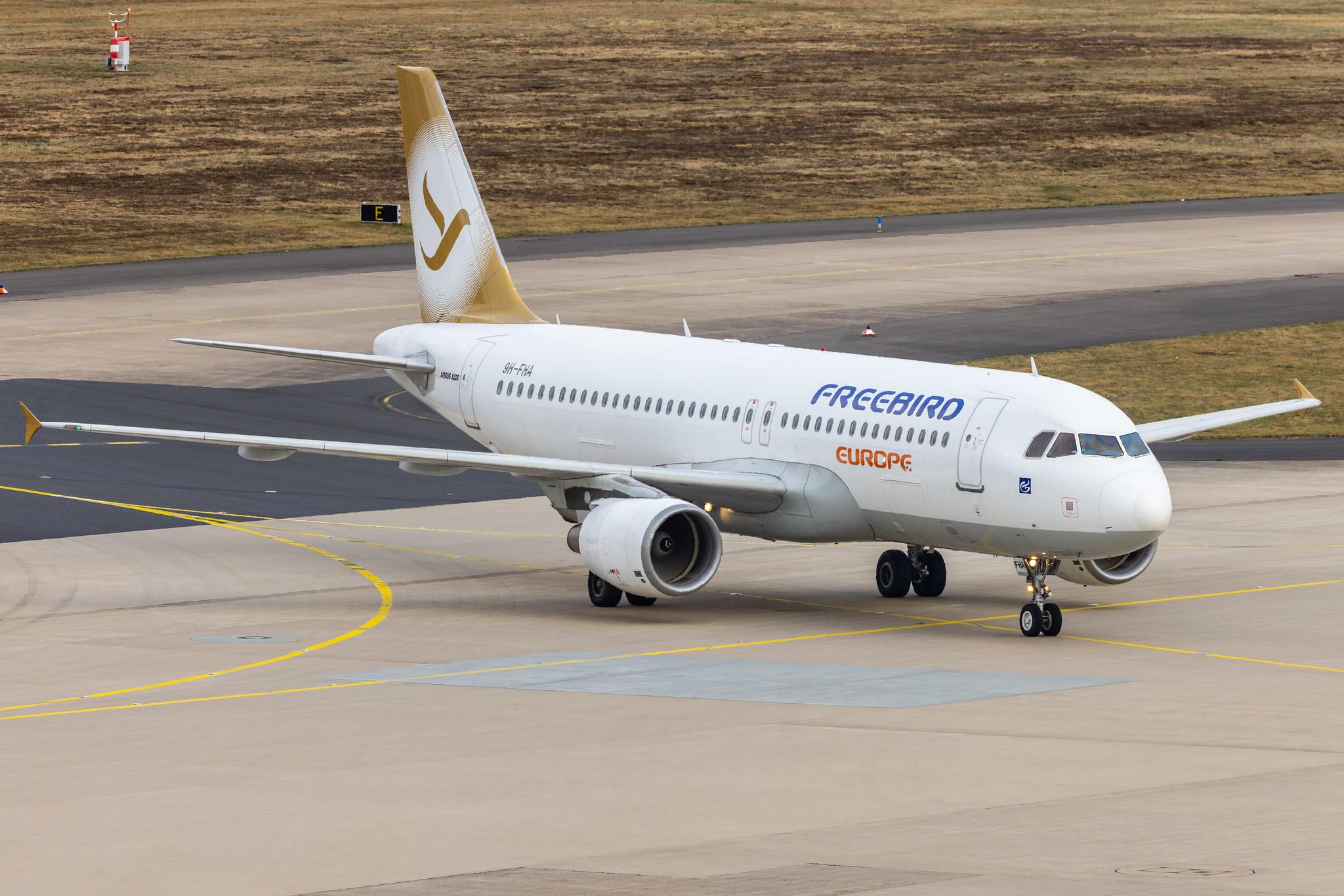 Köln Bonn Airport: Freebird Airlines (FH / FHY) | Operator: Freebird Airlines Europe |  Airbus A320-214 A320 | 9H-FHA | MSN 4207