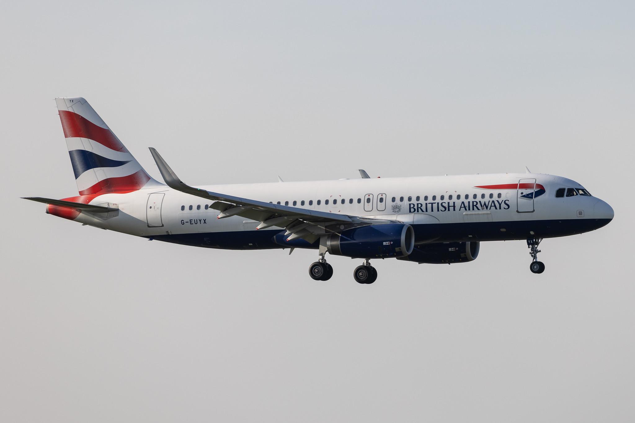 London Heathrow: British Airways (BA / BAW) |  Airbus A320-232 A320 | G-EUYX | MSN 6155