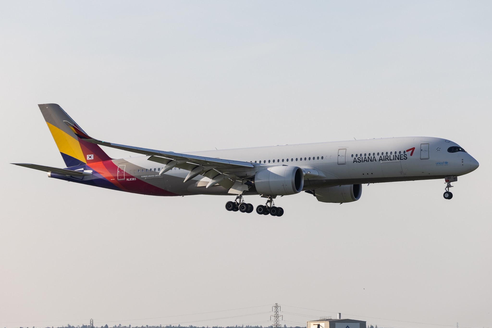 London Heathrow: Asiana Airlines (OZ / AAR) |  Airbus A350-941 A359 | HL8383 | MSN 425