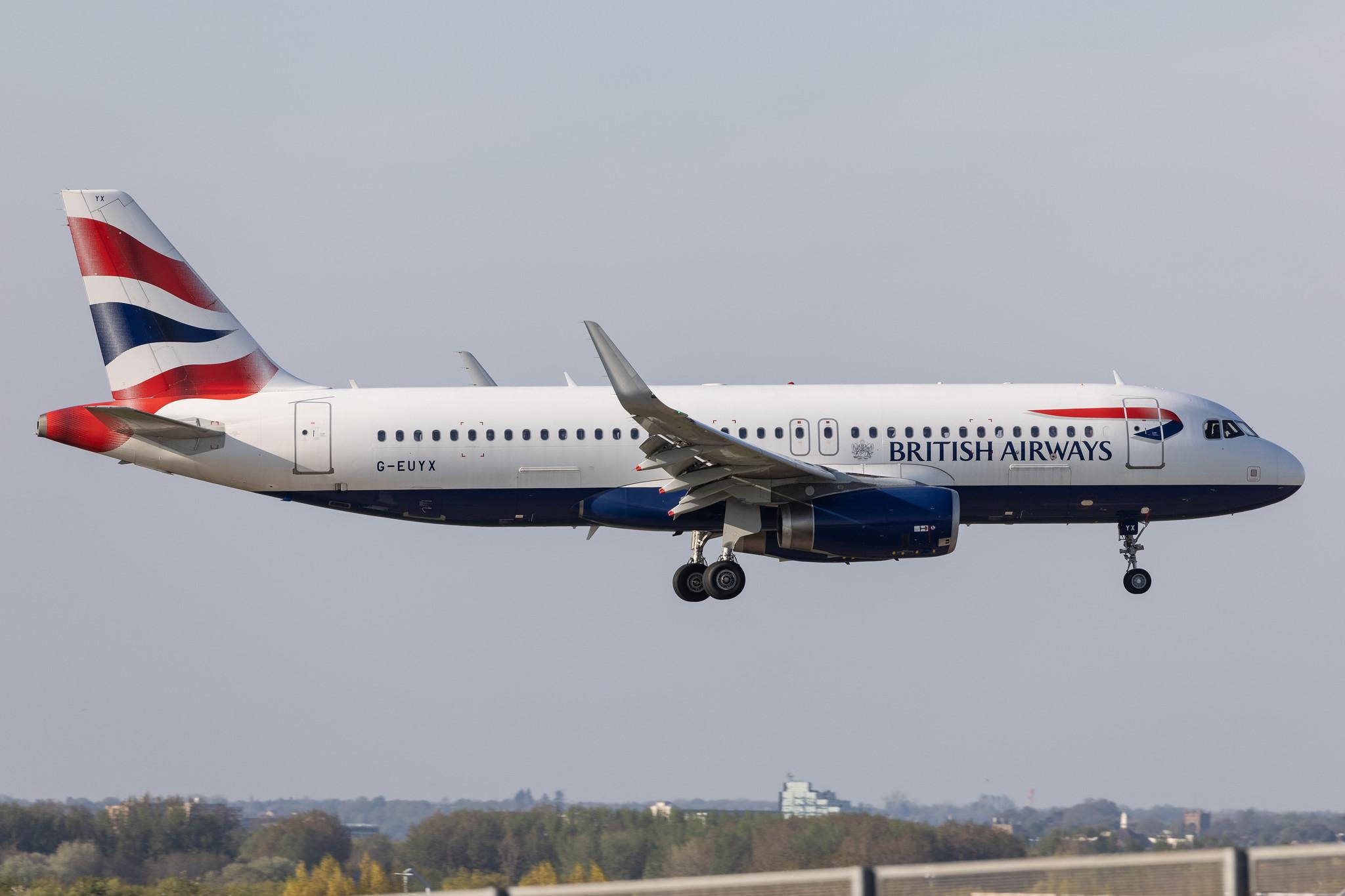 London Heathrow: British Airways (BA / BAW) |  Airbus A320-232 A320 | G-EUYX | MSN 6155