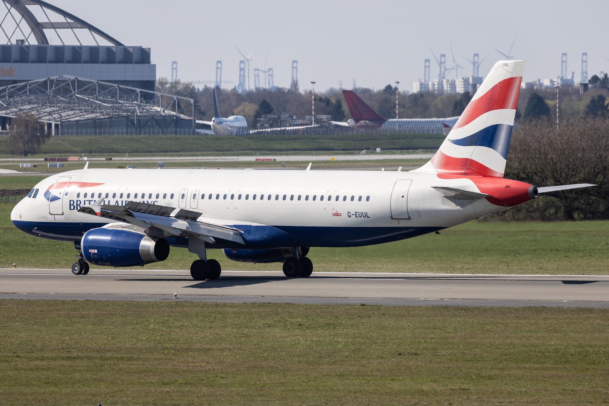 Hamburg Airport: British Airways (BA / BAW) |  Airbus A320-232 A320 | G-EUUL | MSN 1708