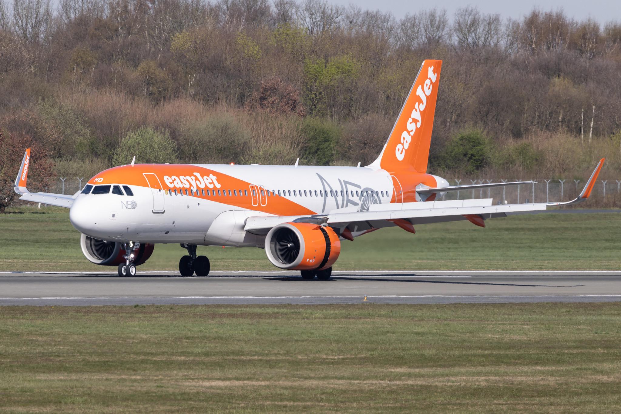 Hamburg Airport: easyJet (U2 / EZY) |  Livery: NEO Livery |  Airbus A320-251N A20N | G-UZHD | MSN 7841
