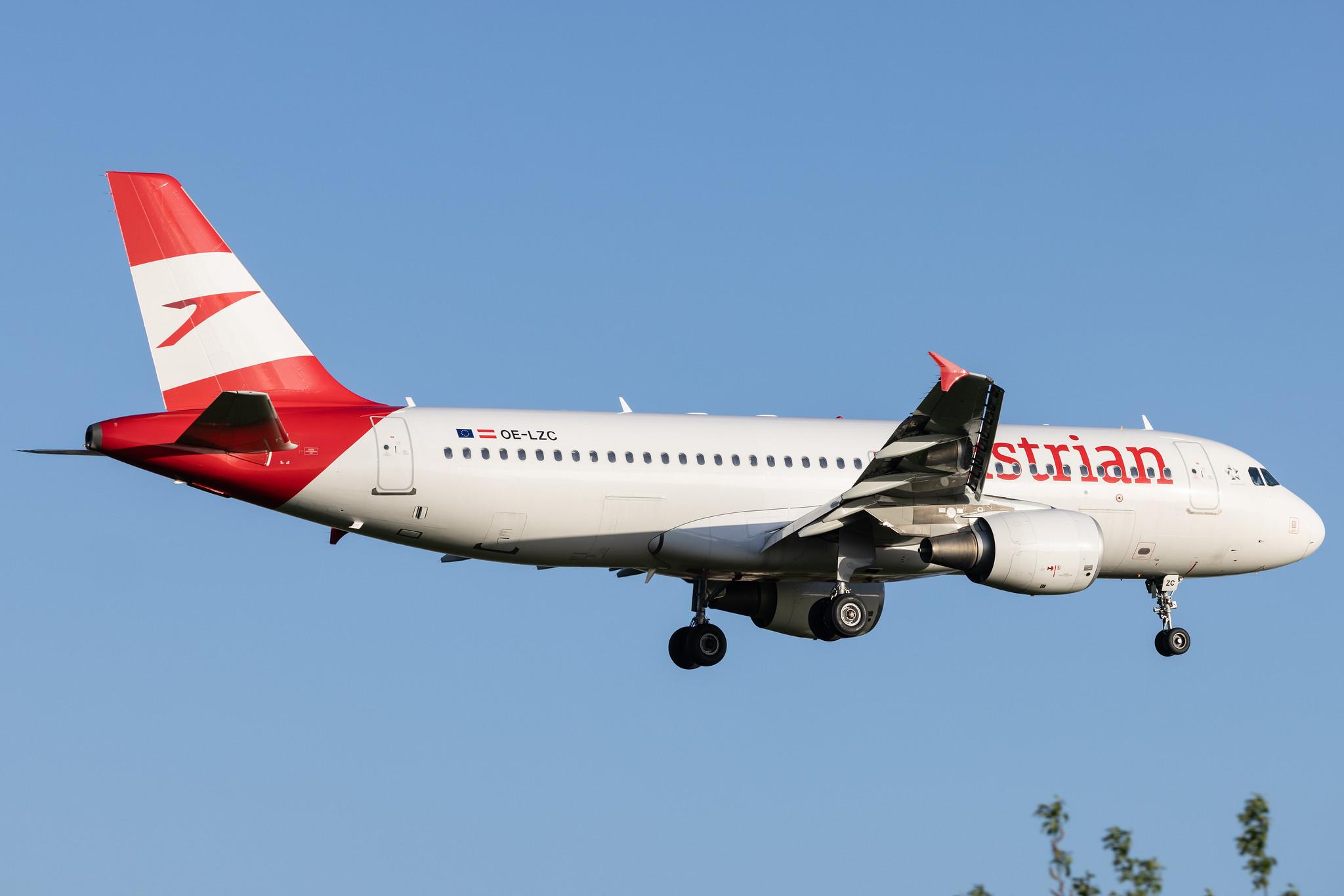 Hamburg Airport: Austrian Airlines (OS / AUA) |  Airbus A320-214 A320 | OE-LZC | MSN 5278