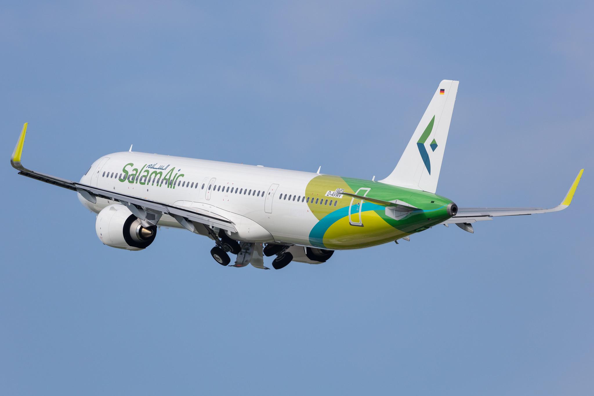 Hamburg Finkenwerder: SalamAir (OV / OMS) |  Airbus A321-253NX A21N | DAVWV (A4O-OXA) | MSN 10483