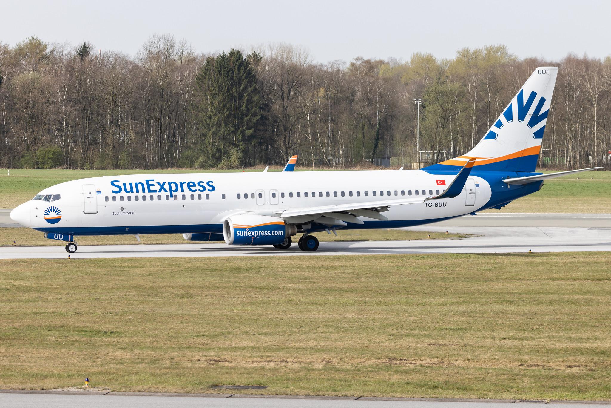 Hamburg Airport: SunExpress (XQ / SXS) |  Boeing 737-86Q B738 | TC-SUU | MSN 30274