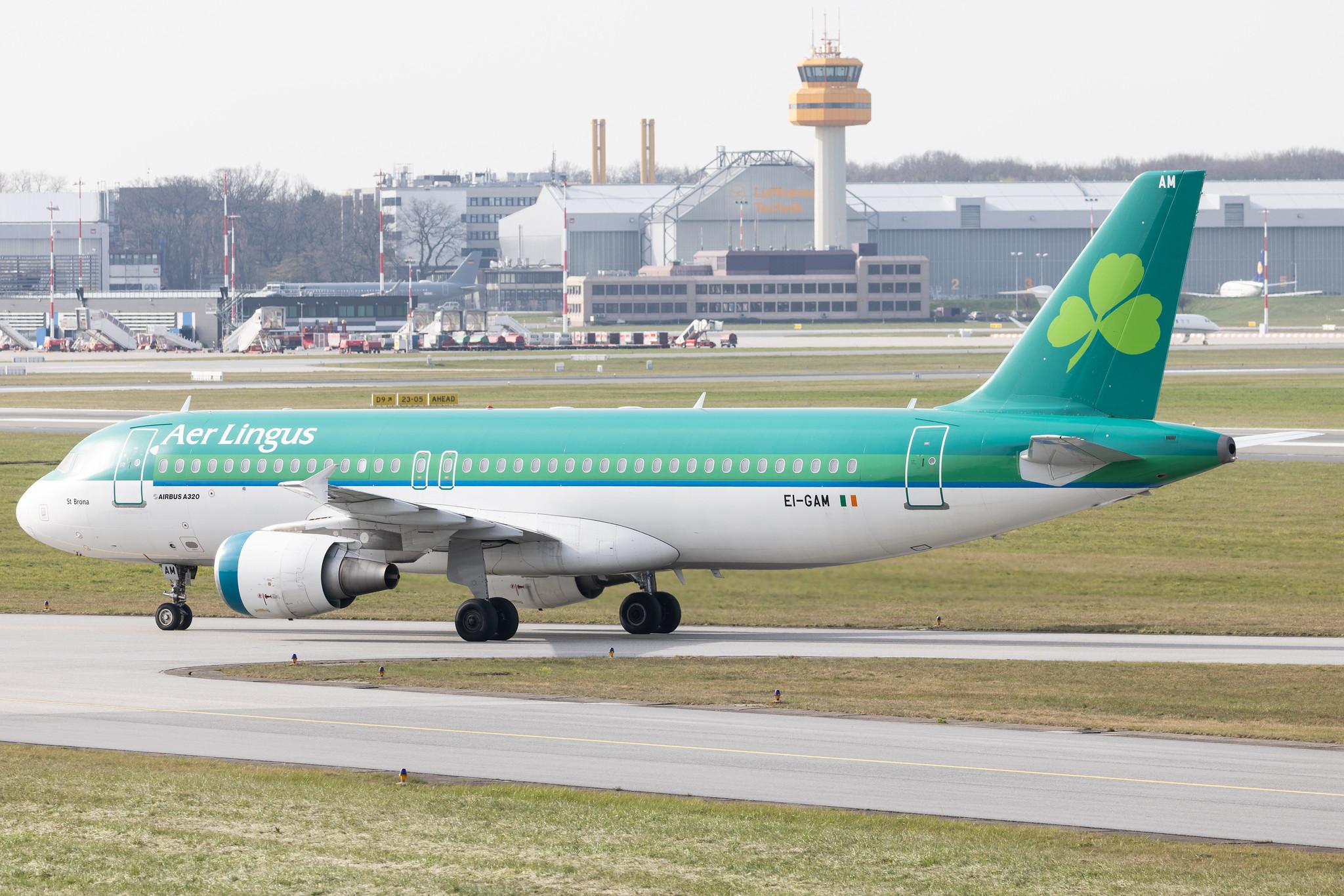 Hamburg Airport: Aer Lingus (EI / EIN) |  Airbus A320-214 A320 | EI-GAM | MSN 3823