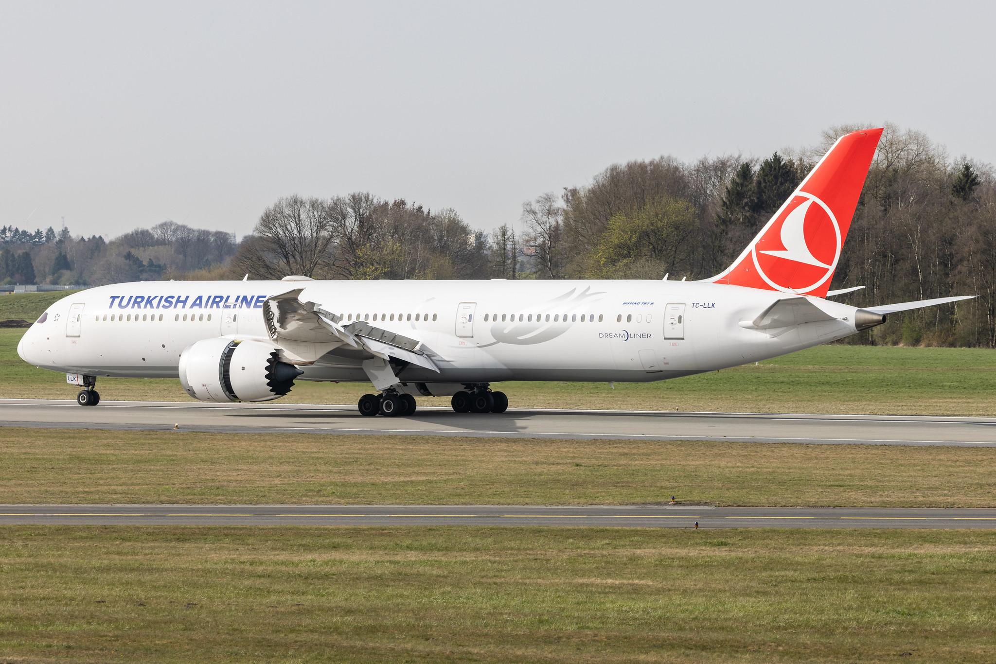 Hamburg Airport: Turkish Airlines (TK / THY) |  Boeing 787-9 Dreamliner B789 | TC-LLK | MSN 65811