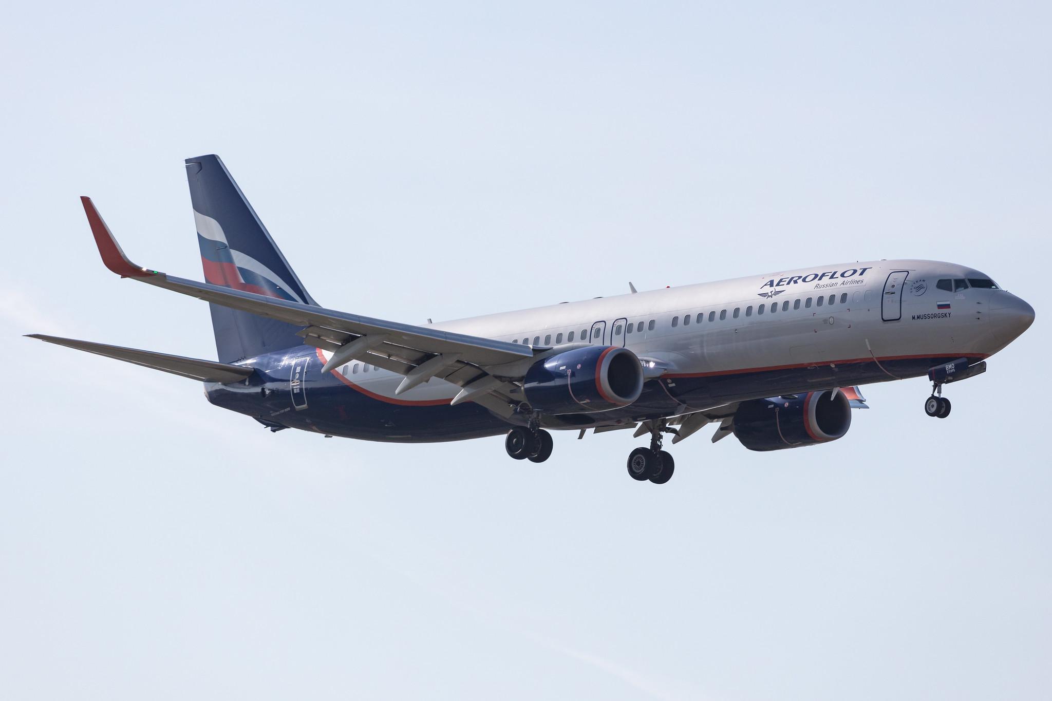 Amsterdam Schiphol: Aeroflot (SU / AFL) |  Boeing 737-8LJ B738 | VP-BMO | MSN 41233