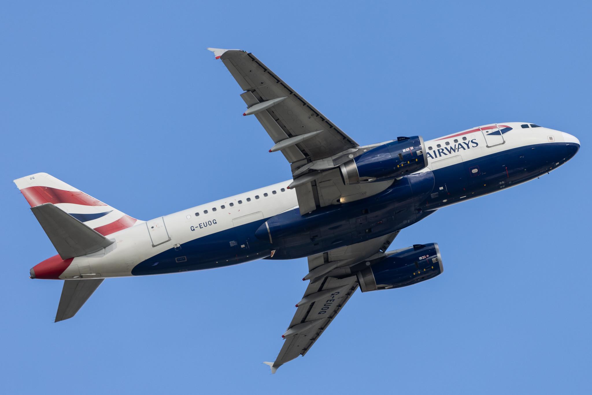 London Heathrow: British Airways (BA / BAW) |  Airbus A319-131 A319 | G-EUOG | MSN 1594
