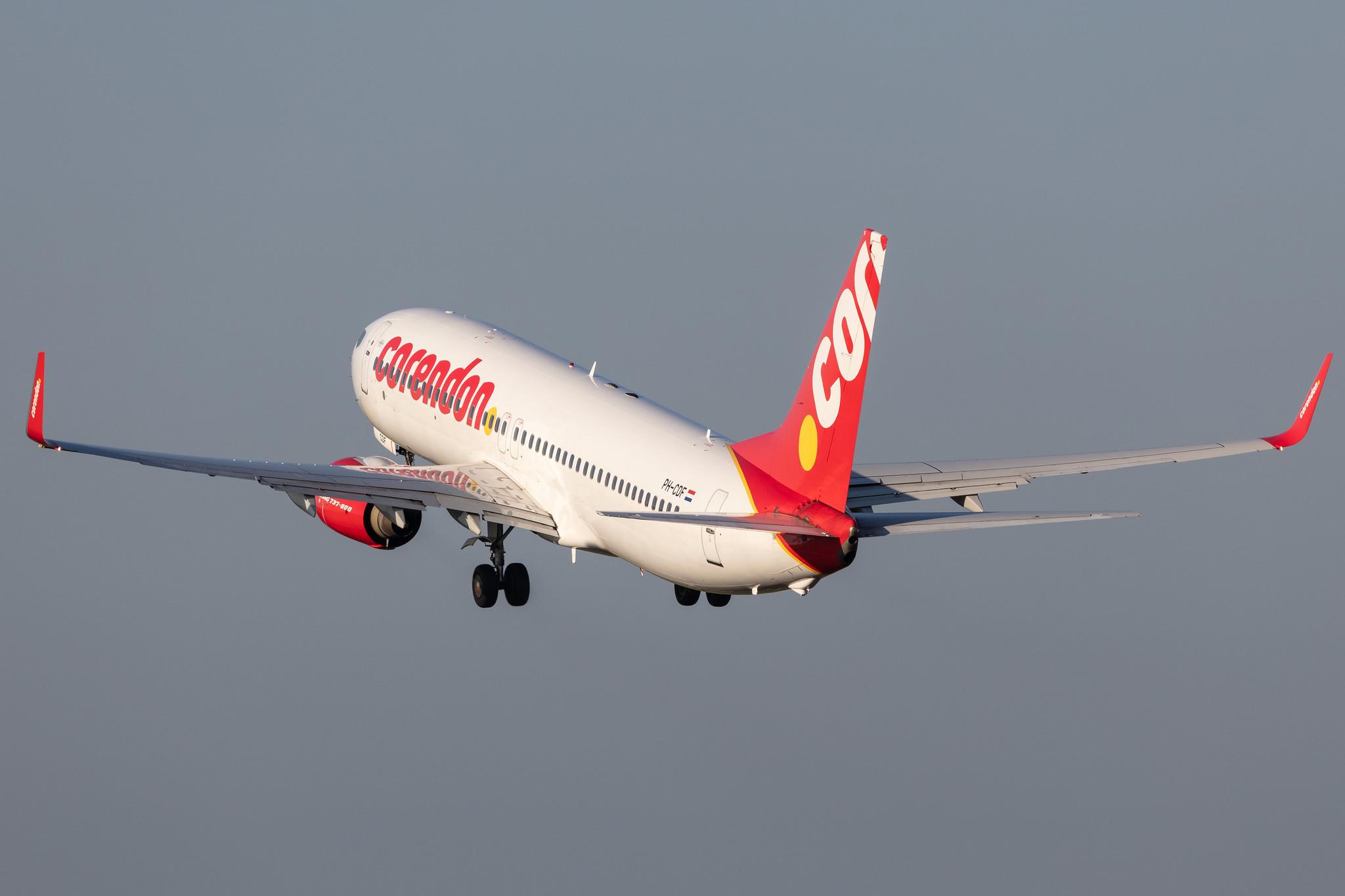 Amsterdam Schiphol: Corendon Airlines (XC / CAI) | Operator: Corendon Dutch Airlines |  Boeing 737-804 B738 | PH-CDF | MSN 28227