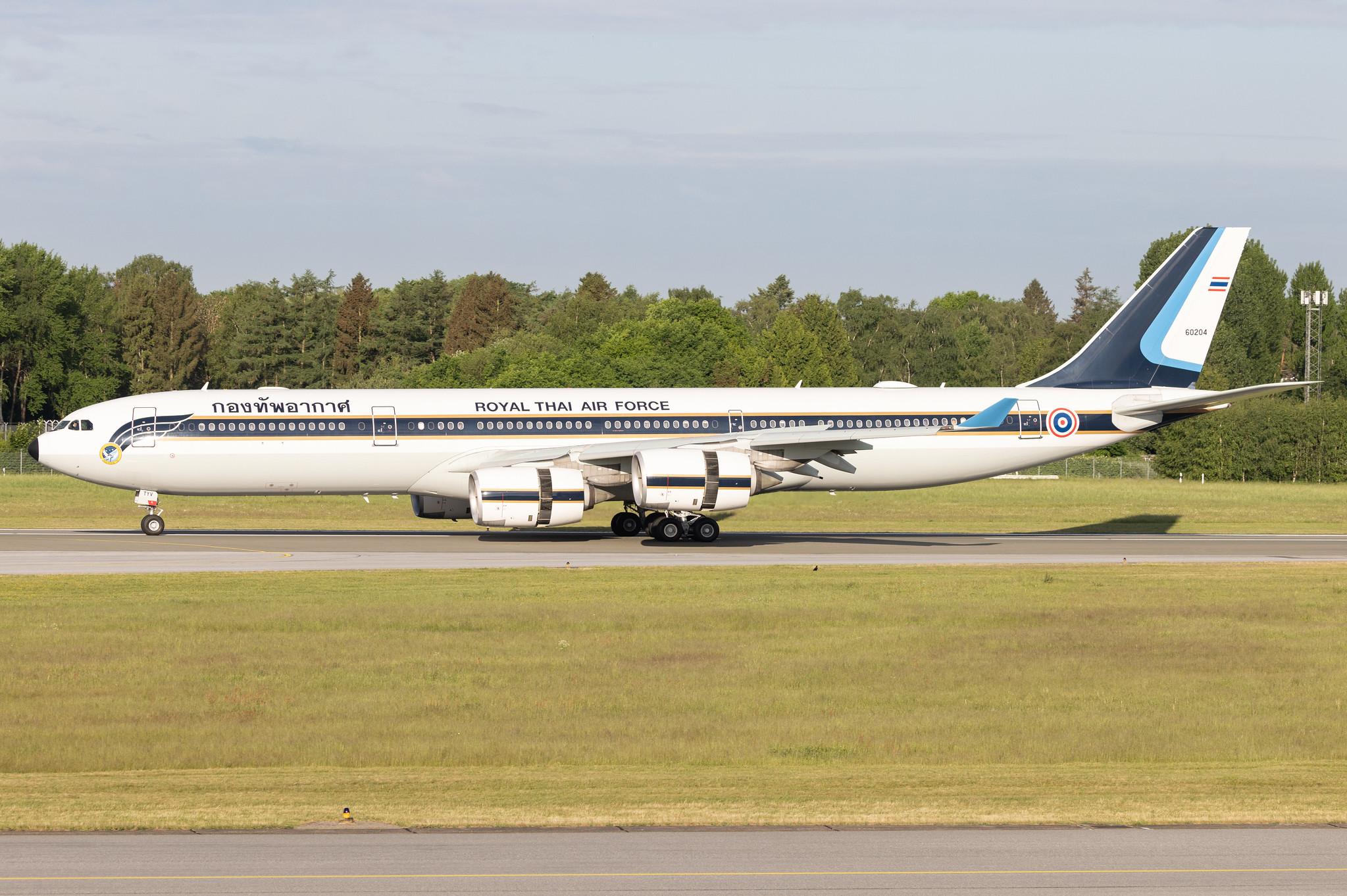Hamburg Airport: Royal Thai Air Force |  Airbus A340-541 A345 | HS-TYV | MSN 0698