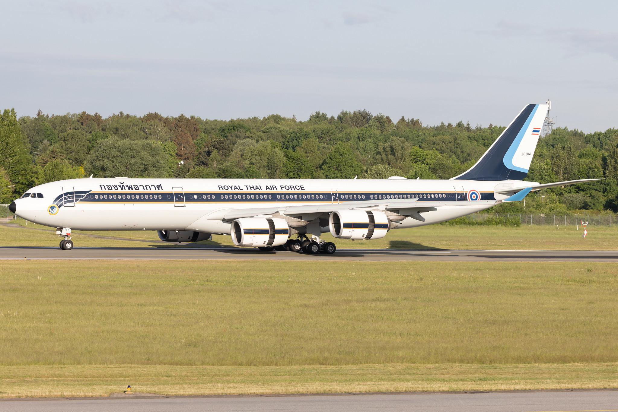 Hamburg Airport: Royal Thai Air Force |  Airbus A340-541 A345 | HS-TYV | MSN 0698