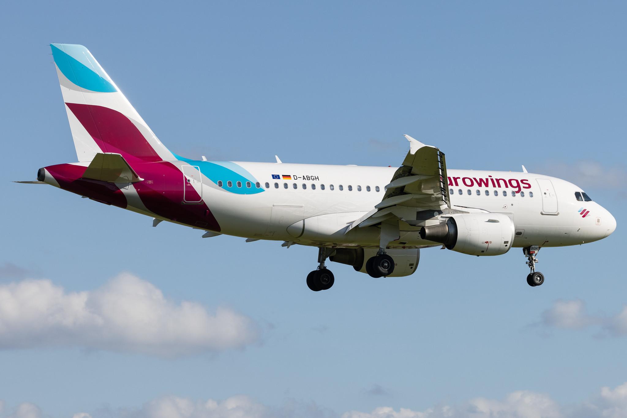 Hamburg Airport: Eurowings (EW / EWG) |  Airbus A319-112 A319 | D-ABGH | MSN 3245