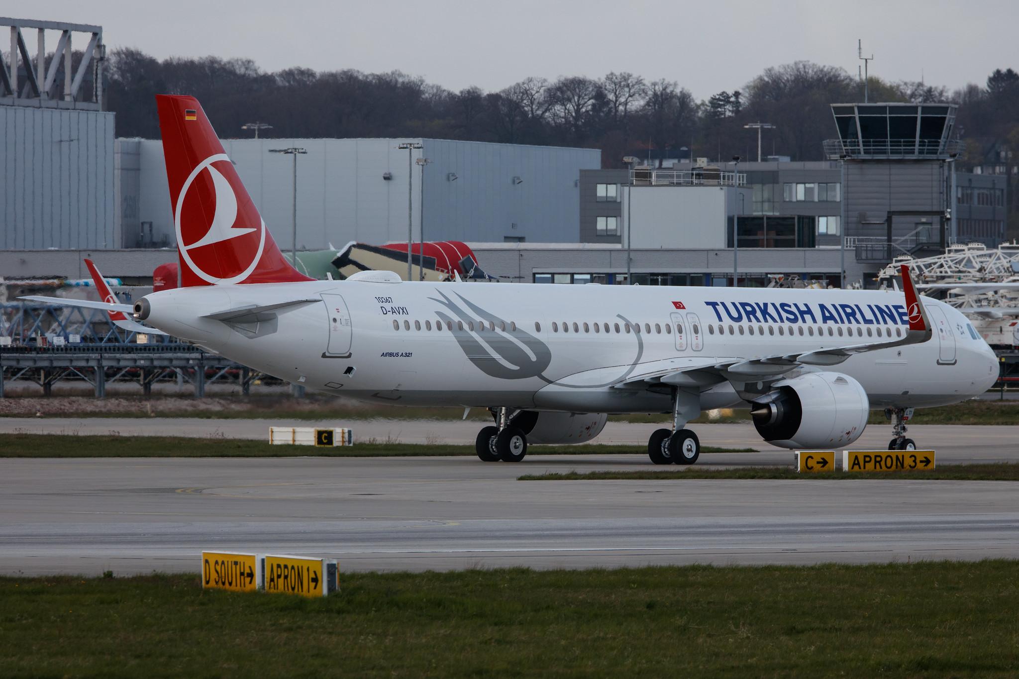 Hamburg Finkenwerder: Turkish Airlines (TK / THY) |  Airbus A321-271NX A21N | D-AVXI (TC-LTI)  | MSN 10367