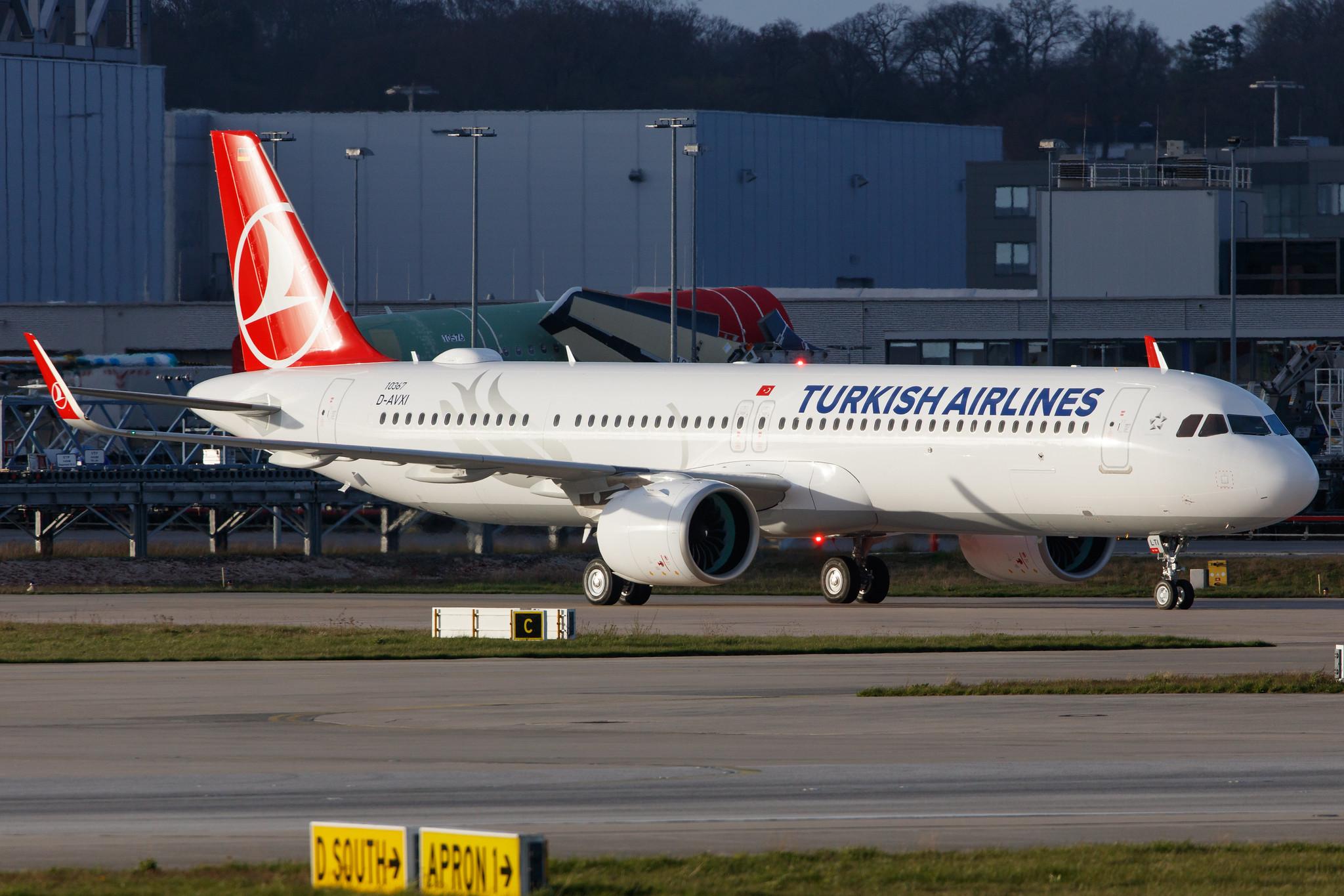 Hamburg Finkenwerder: Turkish Airlines (TK / THY) |  Airbus A321-271NX A21N | D-AVXI (TC-LTI)  | MSN 10367