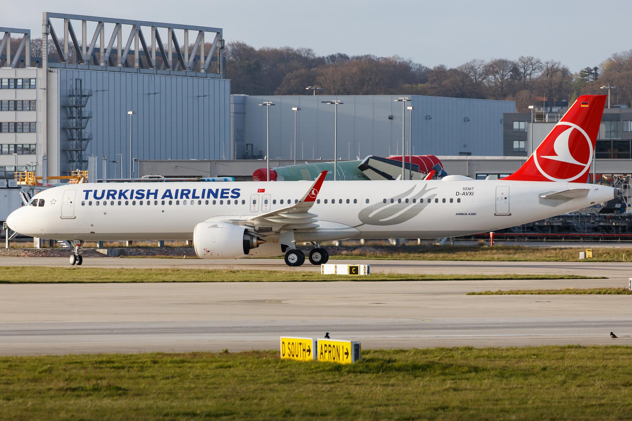 Hamburg Finkenwerder: Turkish Airlines (TK / THY) |  Airbus A321-271NX A21N | D-AVXI (TC-LTI)  | MSN 10367