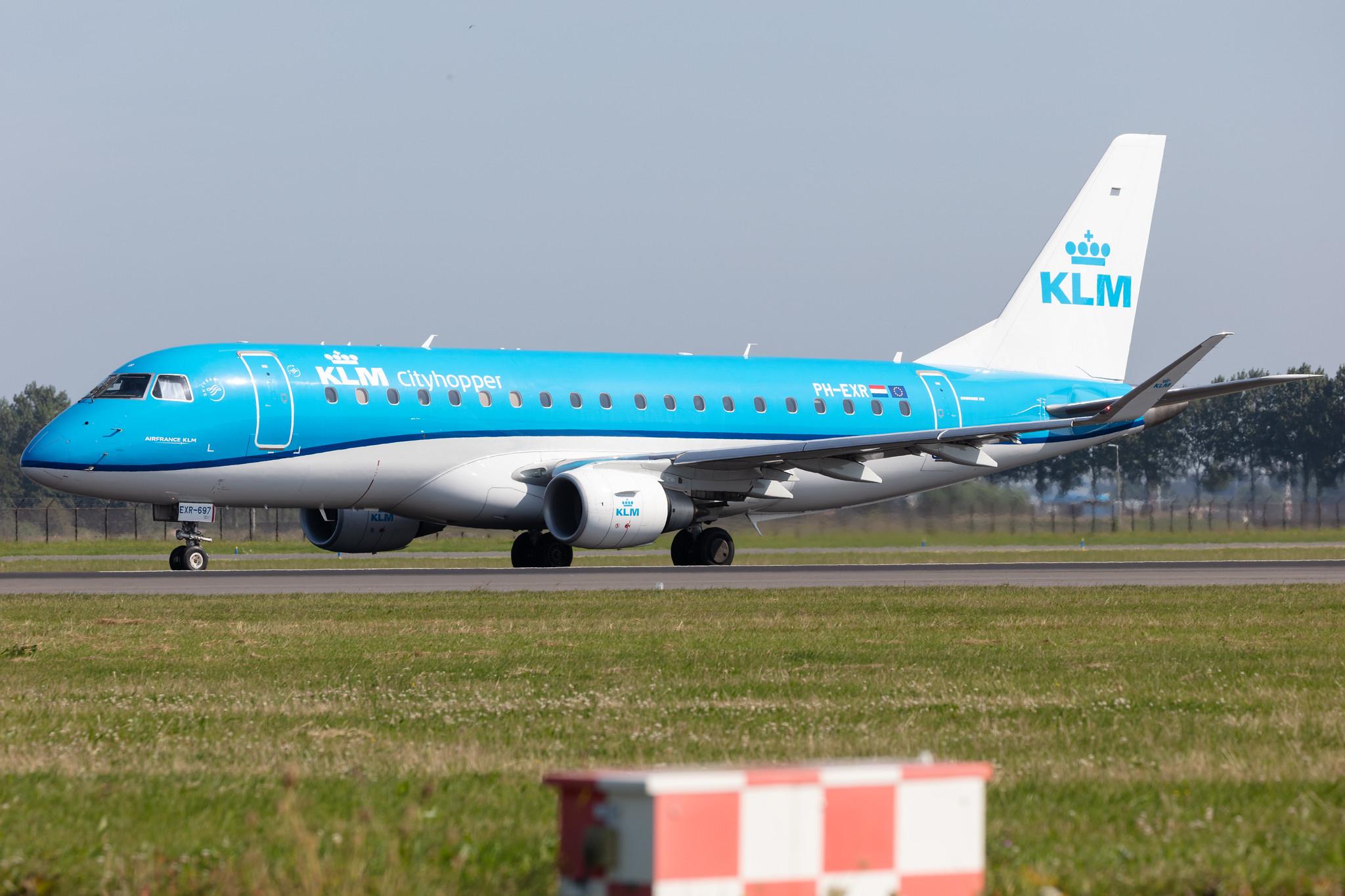 Amsterdam Schiphol: KLM (KL / KLM) | Operator: KLM Cityhopper |  Embraer E175STD E75L | PH-EXR | MSN 17000697