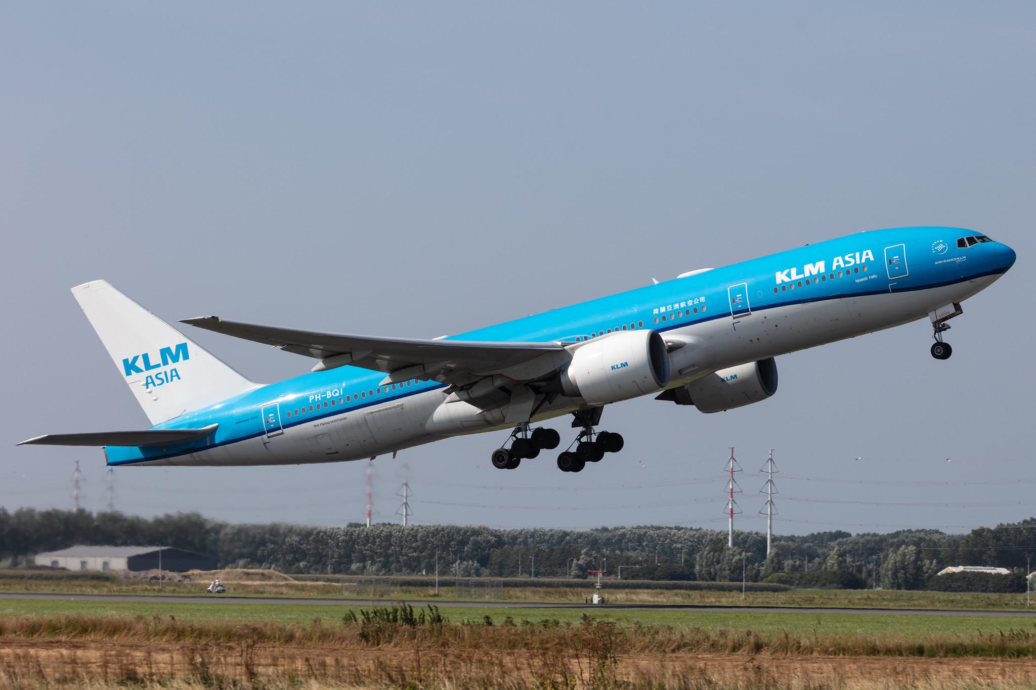 Amsterdam Schiphol: KLM (KL / KLM) |  Boeing 777-206(ER) B772 | PH-BQI | MSN 33714