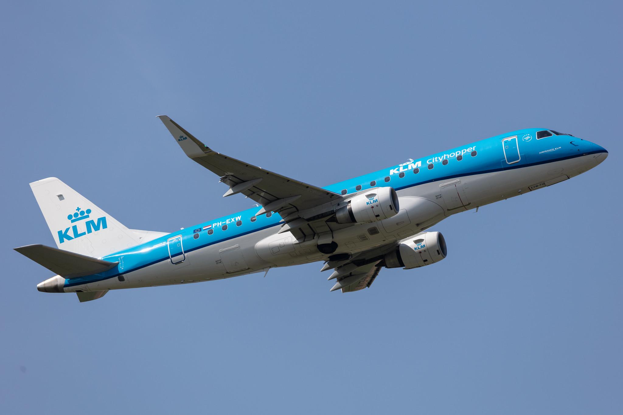 Amsterdam Schiphol: KLM (KL / KLM) | Operator: KLM Cityhopper |  Embraer E175STD E75L | PH-EXW | MSN 17000710