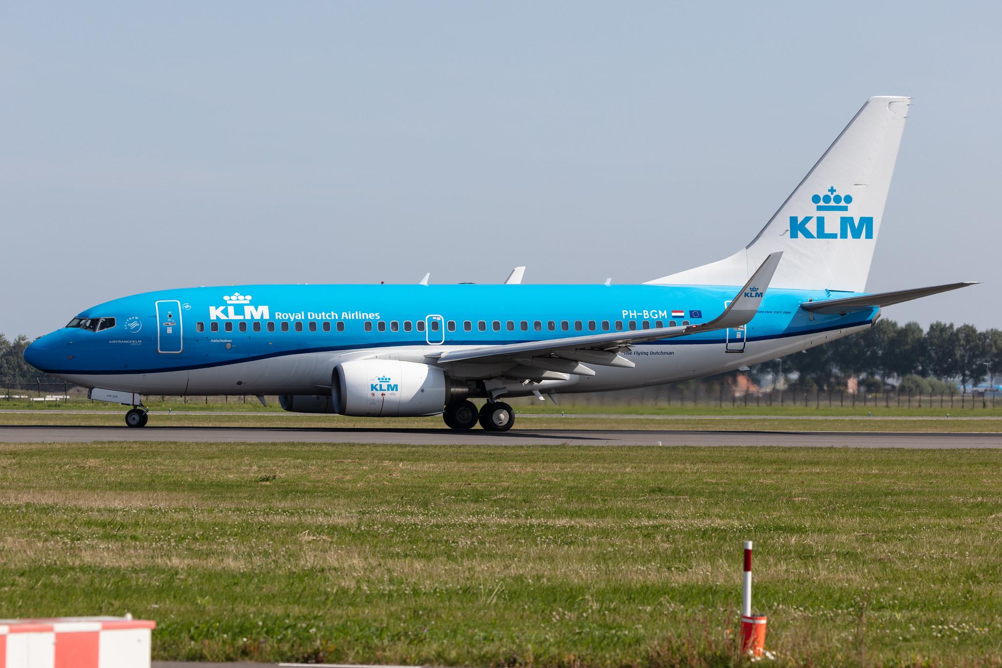 Amsterdam Schiphol: KLM (KL / KLM) |  Boeing 737-7K2 B737 | PH-BGM | MSN 39255