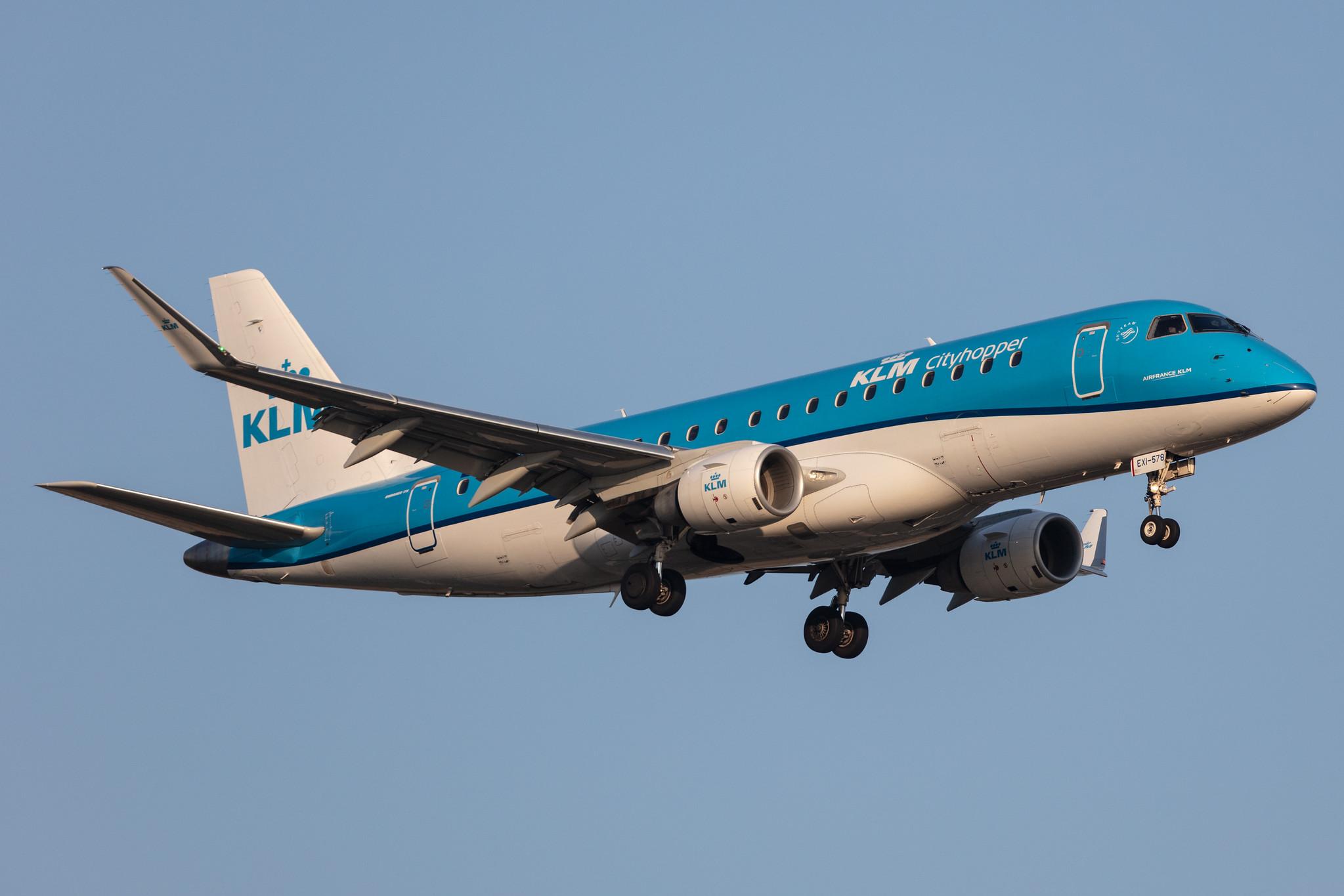 Amsterdam Schiphol: KLM (KL / KLM) | Operator: KLM Cityhopper |  Embraer E175STD E75L | PH-EXI | MSN 17000578