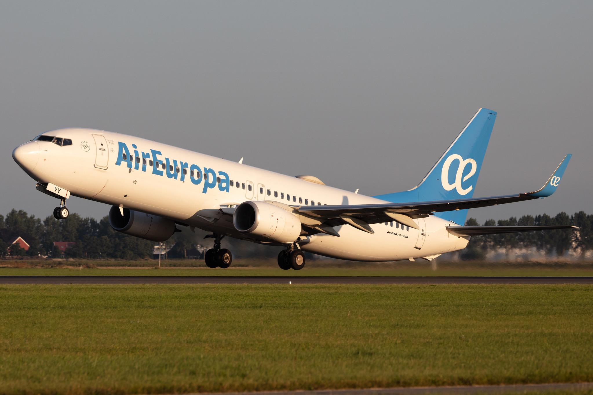 Amsterdam Schiphol: Air Europa (UX / AEA) |  Boeing 737-85P B738 | EC-MVY | MSN 60590
