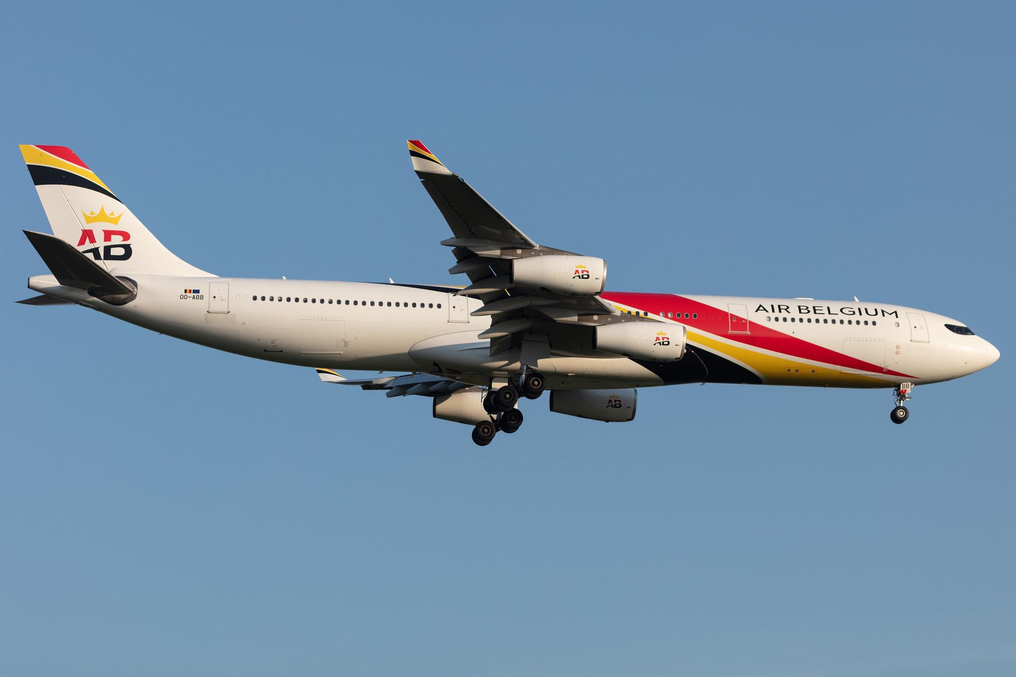 Amsterdam Schiphol: Air Belgium (KF / ABB) |  Airbus A340-313 A343 | OO-ABB | MSN 0844