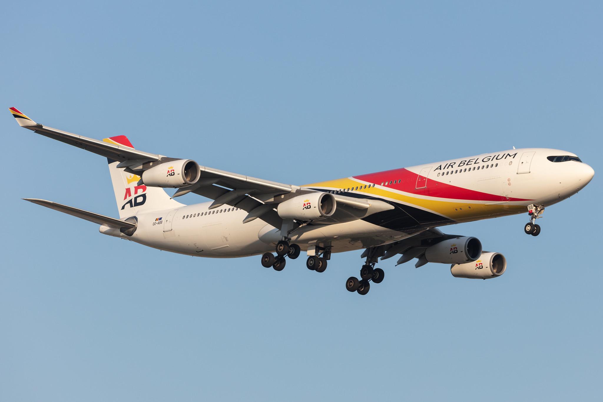 Amsterdam Schiphol: Air Belgium (KF / ABB) |  Airbus A340-313 A343 | OO-ABB | MSN 0844