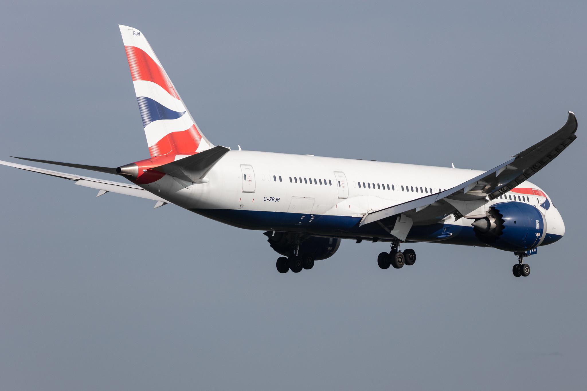 Amsterdam Schiphol: British Airways (BA / BAW) |  Boeing 787-8 Dreamliner B788 | G-ZBJH | MSN 38615