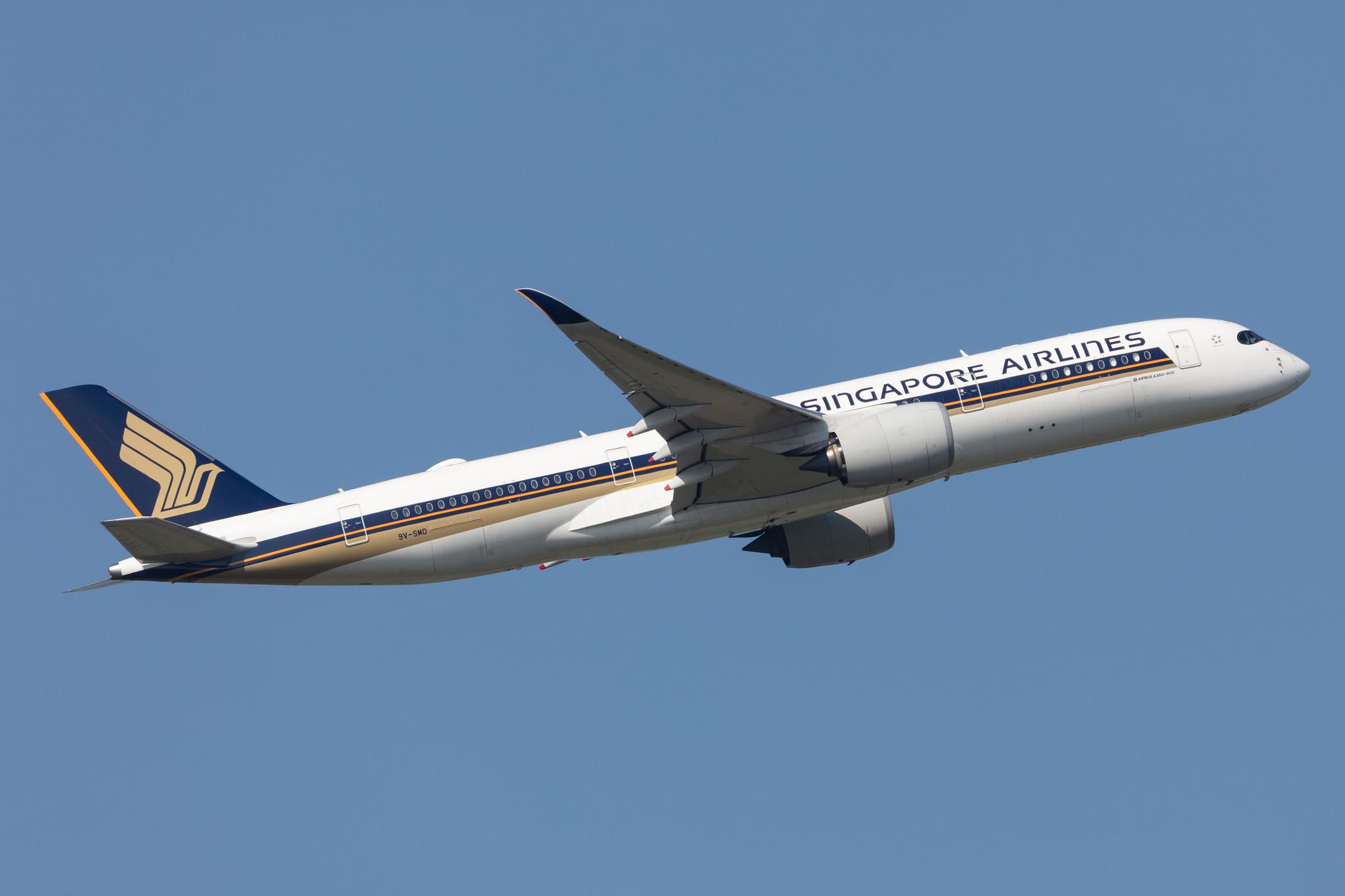 Amsterdam Schiphol: Singapore Airlines (SQ / SIA) |  Airbus A350-941 A359 | 9V-SMD | MSN 037