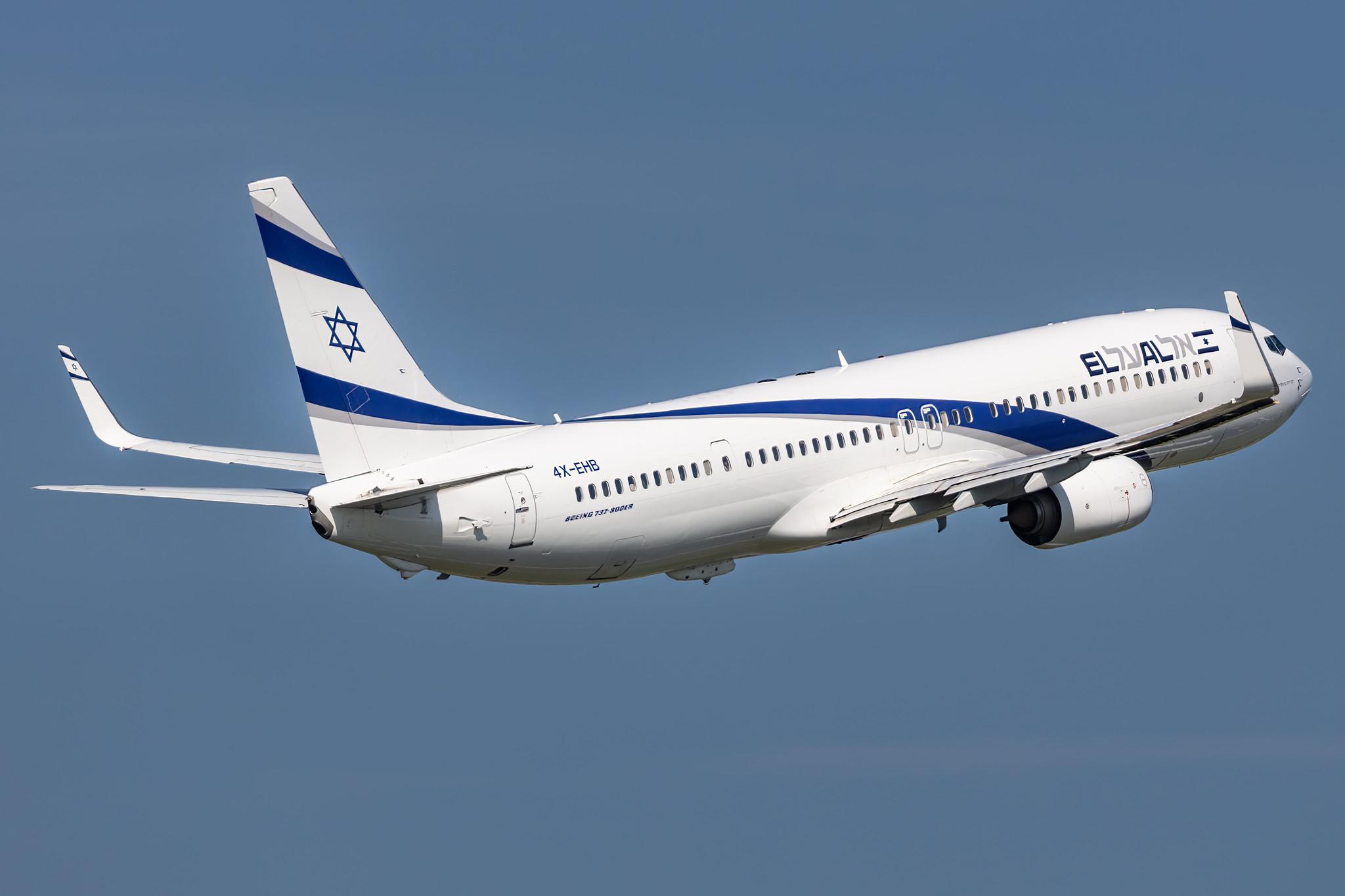 Amsterdam Schiphol: El Al (LY / ELY) |  Boeing 737-958(ER) B739 | 4X-EHB | MSN 41553