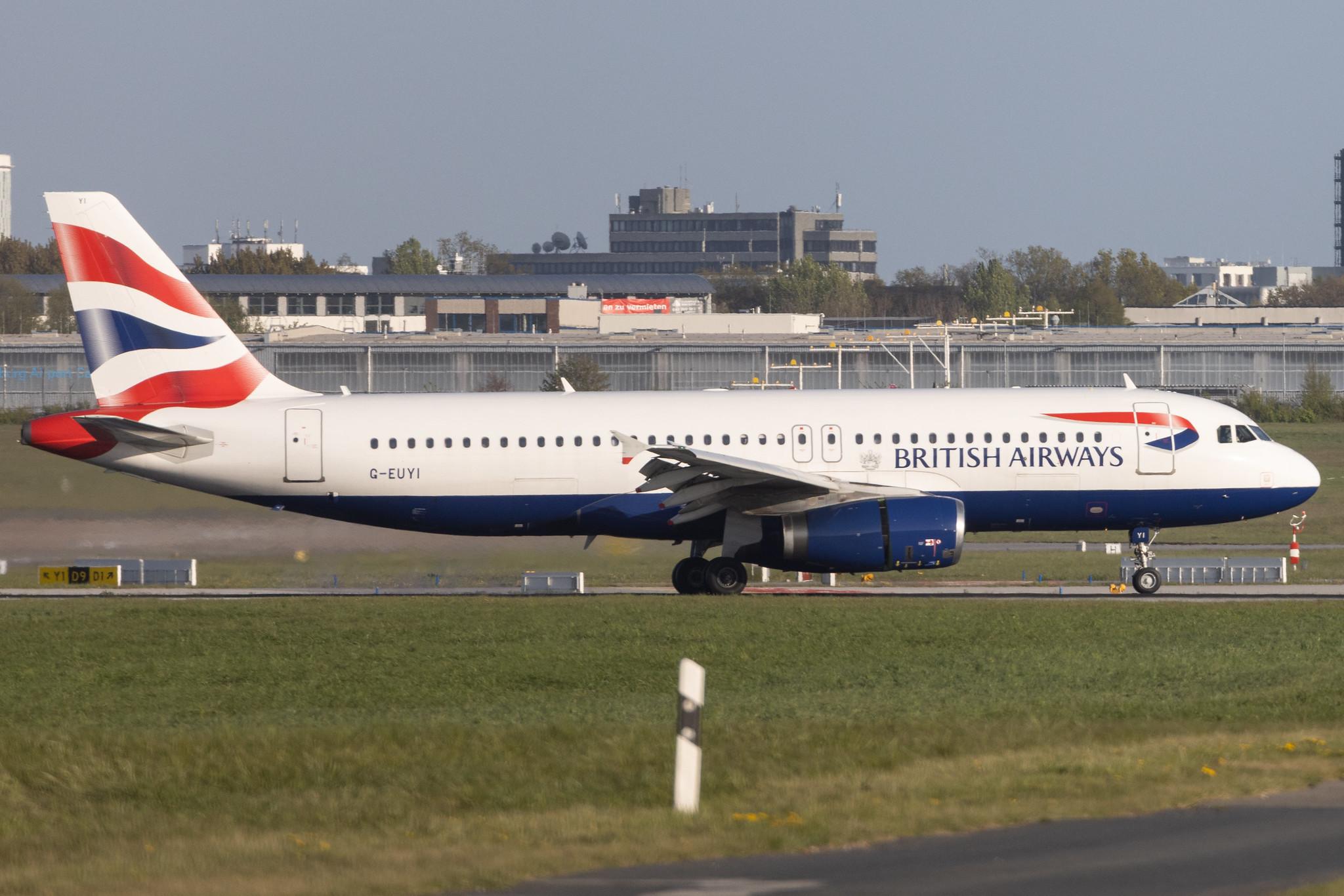 Hamburg Airport: British Airways (BA / BAW) |  Airbus A320-232 A320 | G-EUYI | MSN 4306
