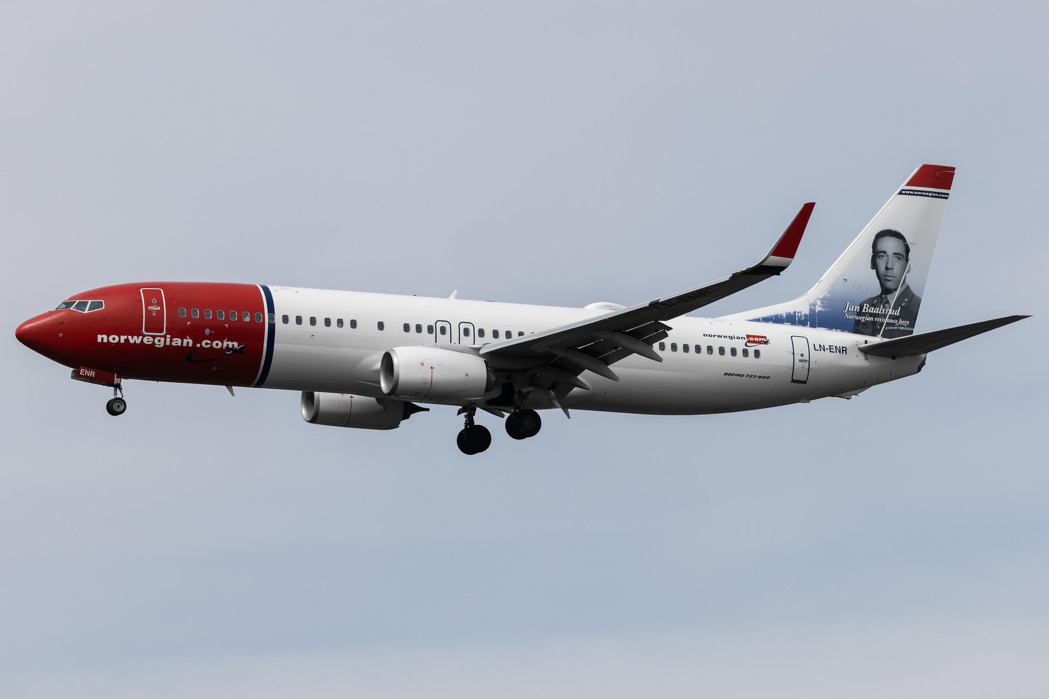 Hamburg Airport: Norwegian (DY / NOZ) |  Livery: Jan Baalsrud Livery | Operator: Norwegian Air Shuttle AOC |  Boeing 737-8JP B738 | LN-ENR | MSN 42093