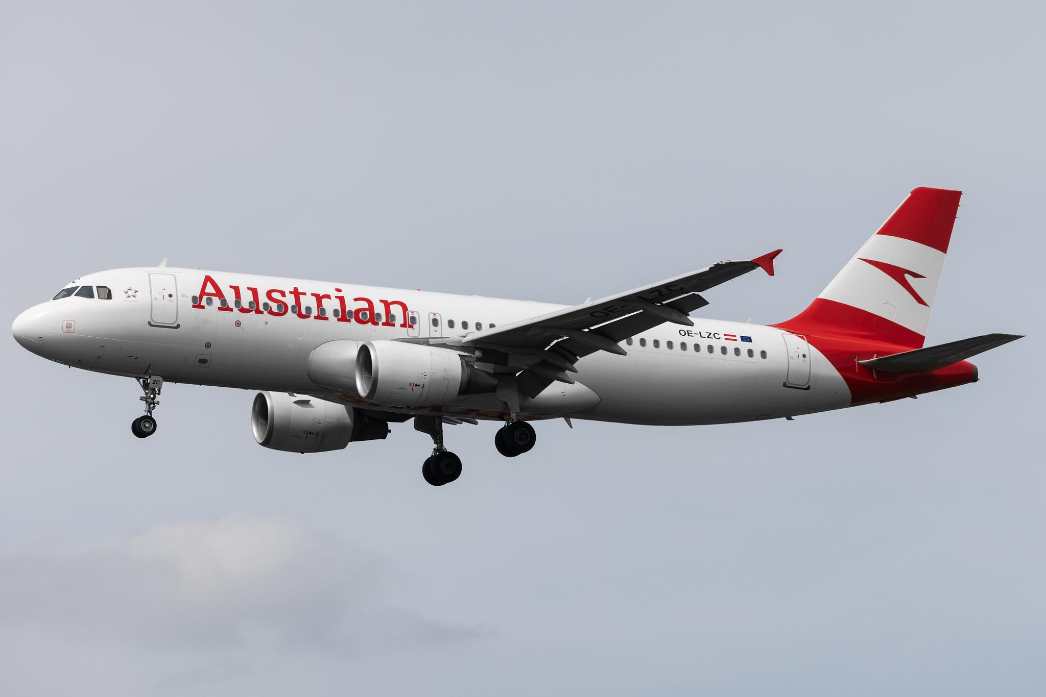 Hamburg Airport: Austrian Airlines (OS / AUA) |  Airbus A320-214 A320 | OE-LZC | MSN 5278
