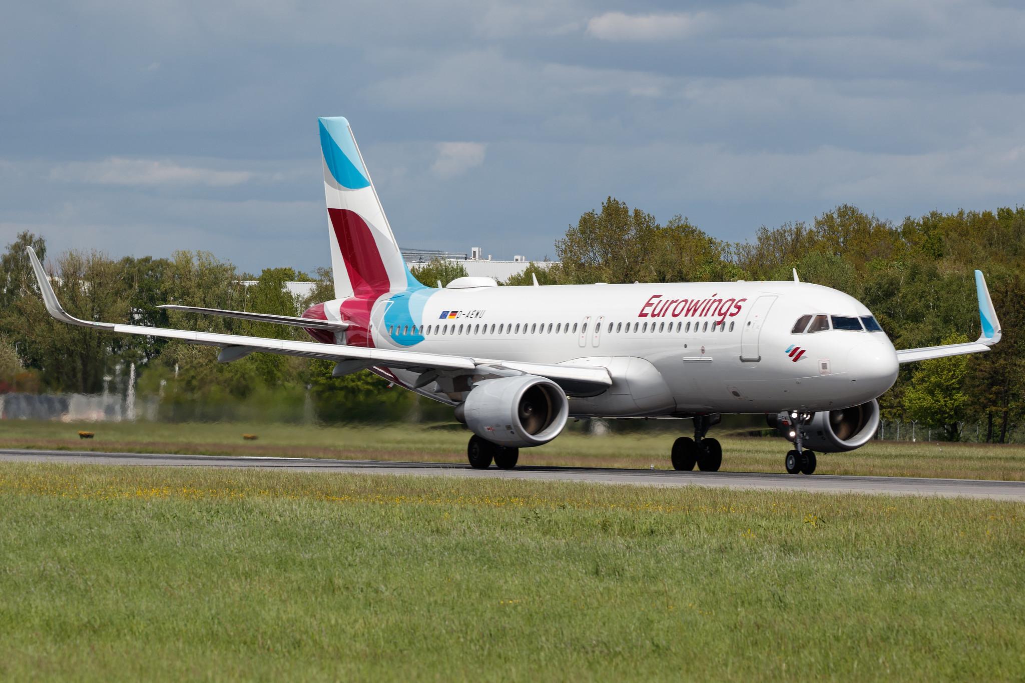Hamburg Airport: Eurowings (EW / EWG) |  Airbus A320-214 A320 | D-AEWU | MSN 7513