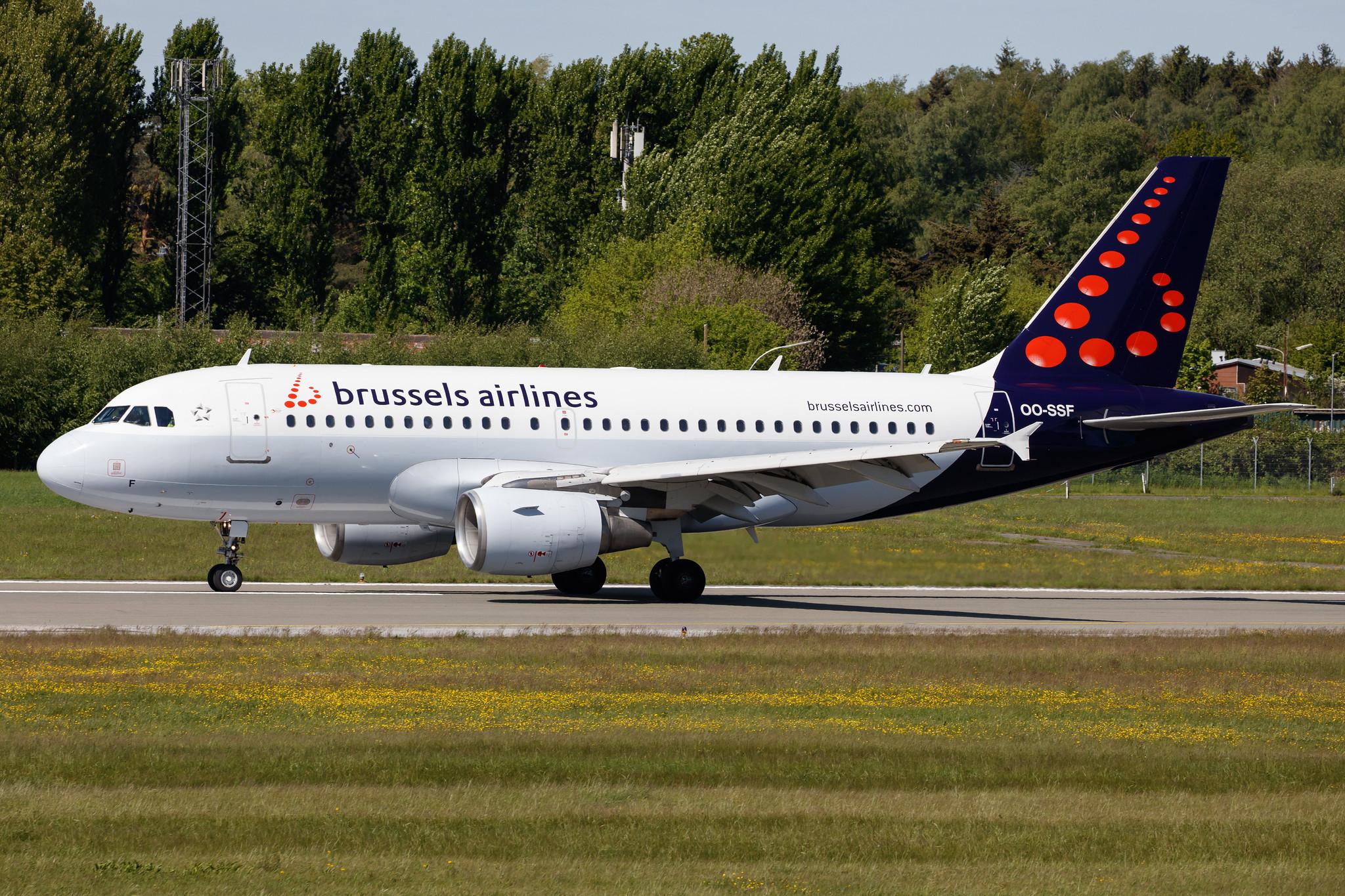 Hamburg Airport: Brussels Airlines (SN / BEL) |  Airbus A319-111 A319 | OO-SSF | MSN 2763