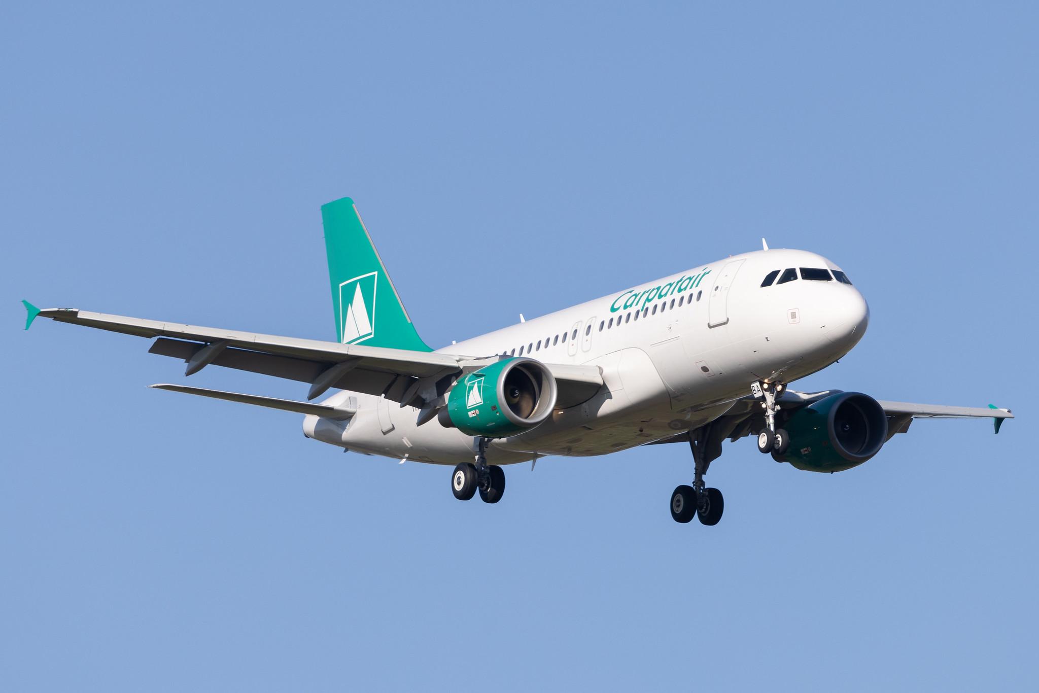 Hamburg Airport: Carpatair (V3 / KRP) |  Airbus A319-111 A319 | YR-ABA | MSN 03041
