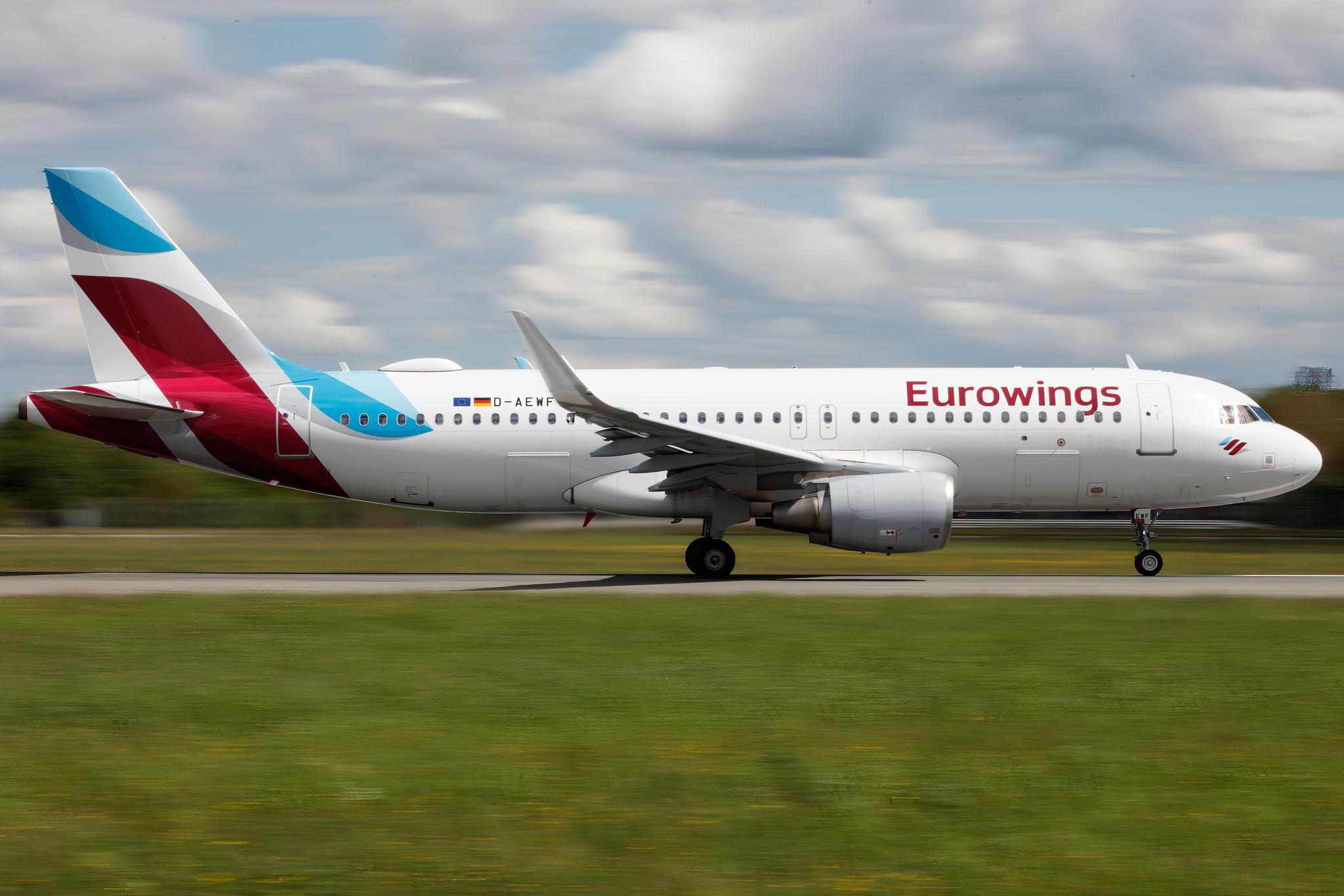 Hamburg Airport: Eurowings (EW / EWG) |  Airbus A320-214 A320 | D-AEWF | MSN 7087