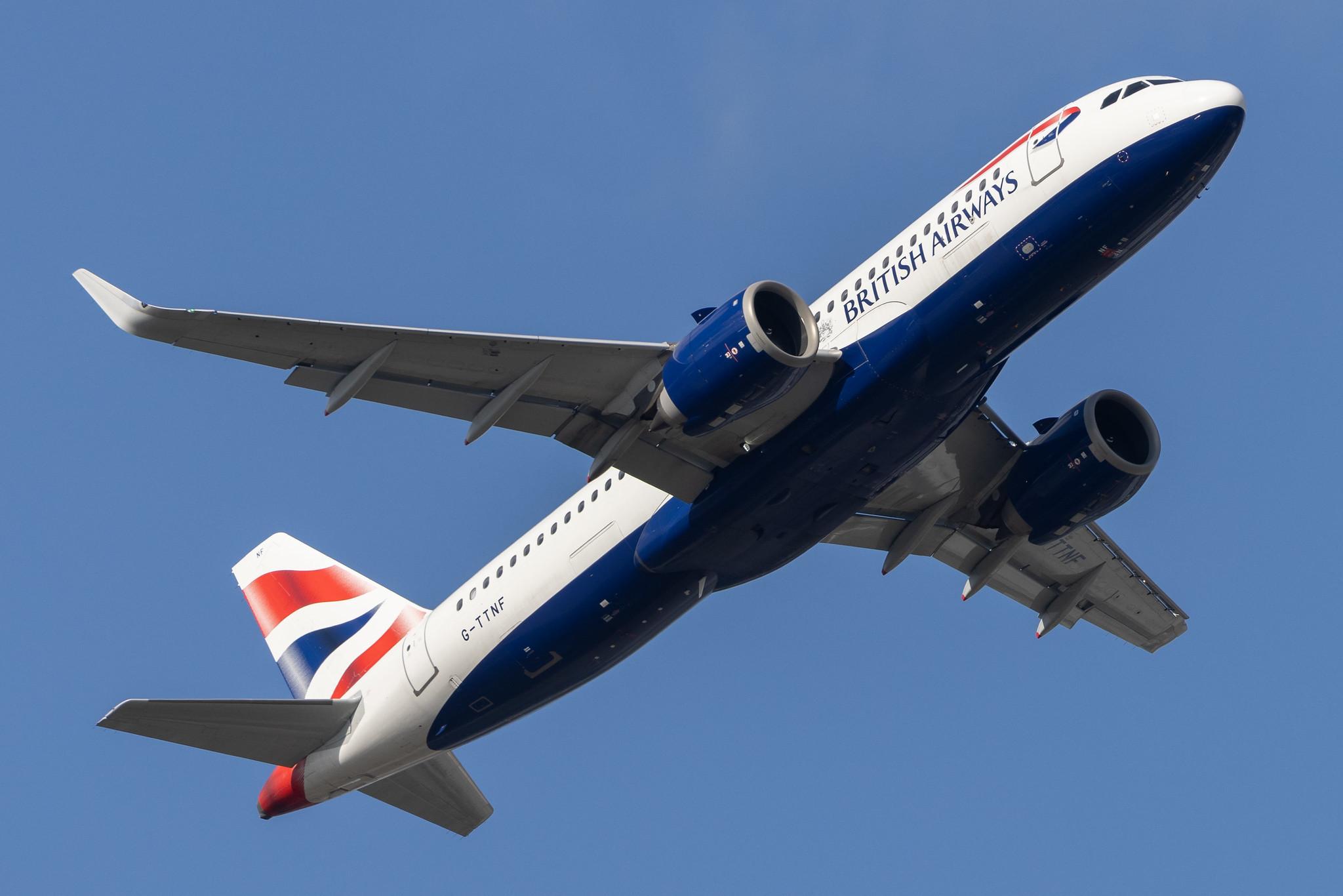 London Heathrow: British Airways (BA / BAW) |  Airbus A320-251N A20N | G-TTNF | MSN 8408