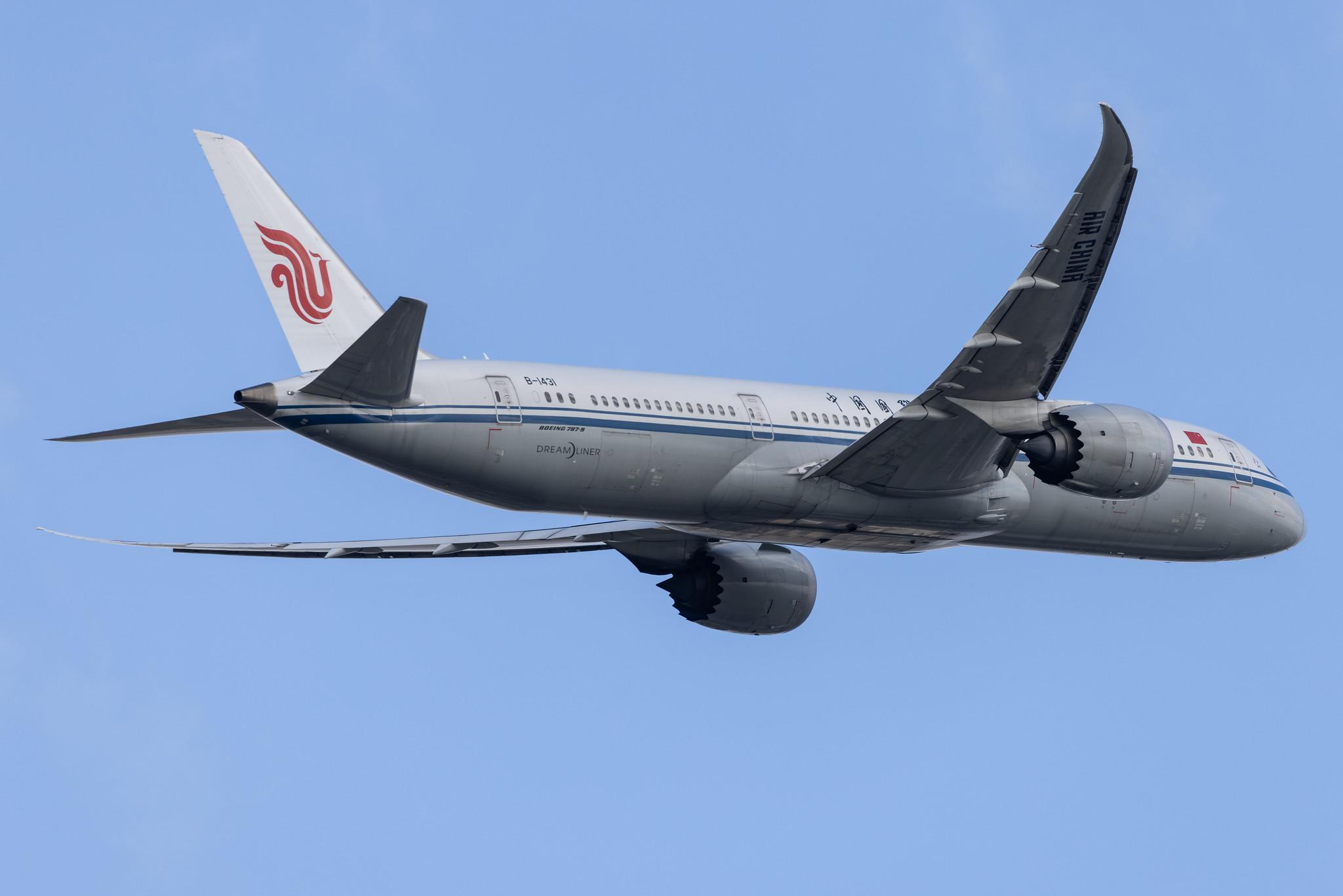 London Heathrow: Air China (CA / CCA) |  Boeing 787-9 Dreamliner B789 | B-1431 | MSN 34313