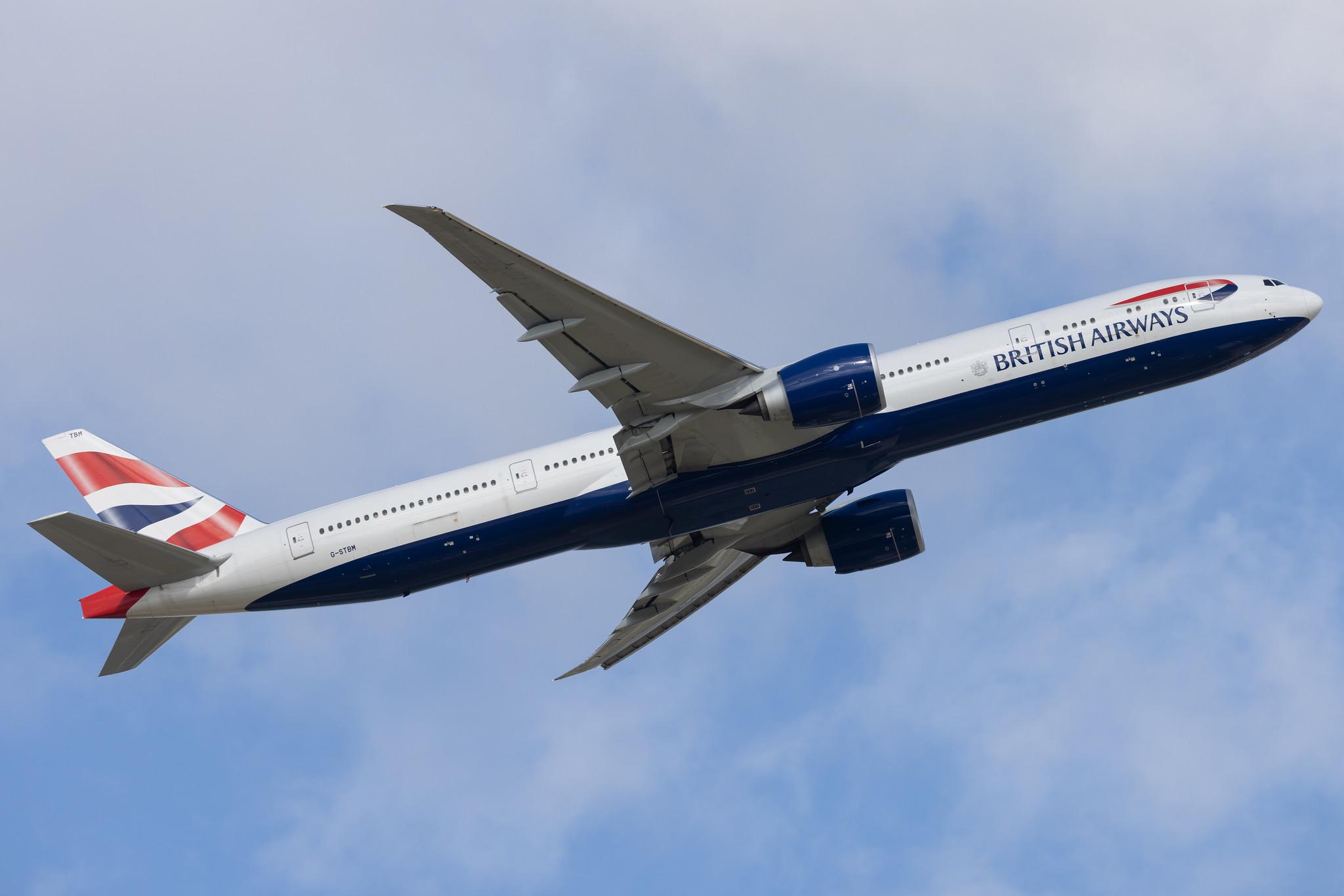 London Heathrow: British Airways (BA / BAW) |  Boeing 777-300(ER) B77W | G-STBM | MSN 66582