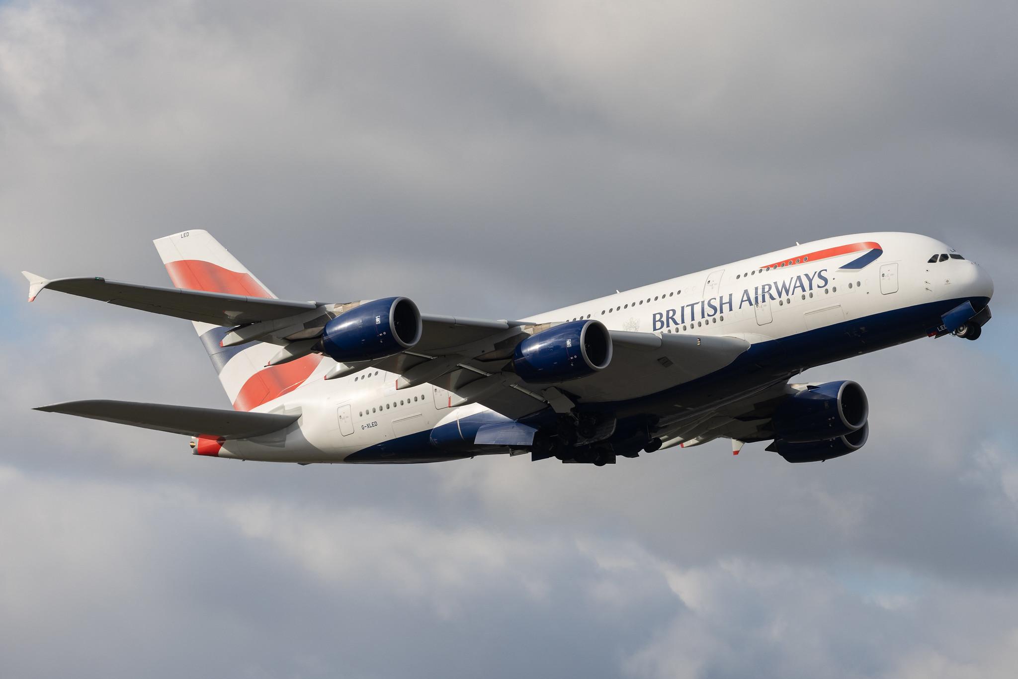 London Heathrow: British Airways (BA / BAW) |  Airbus A380-841 A388 | G-XLED | MSN 144