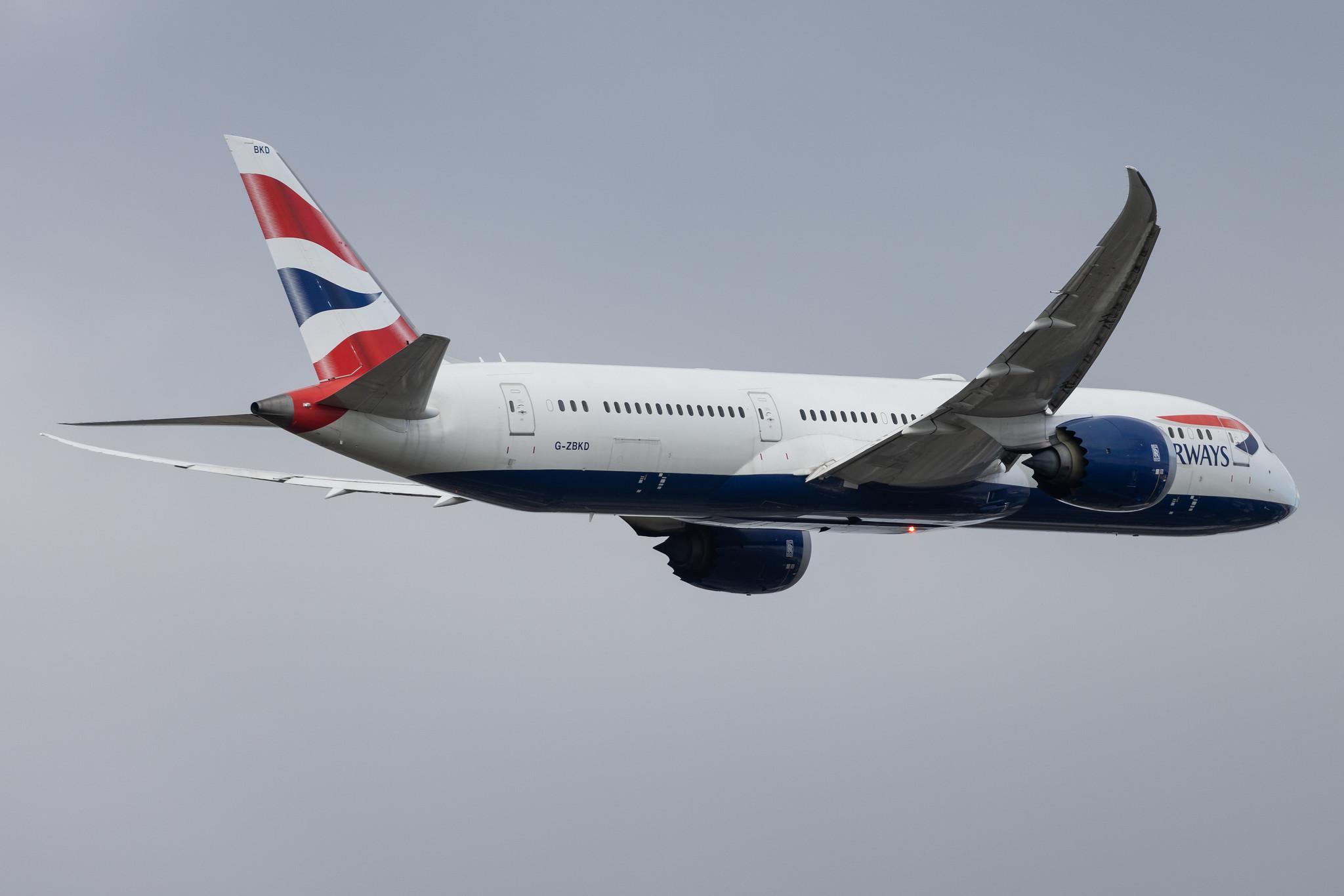 London Heathrow: British Airways (BA / BAW) |  Boeing 787-9 Dreamliner B789 | G-ZBKD | MSN 38618