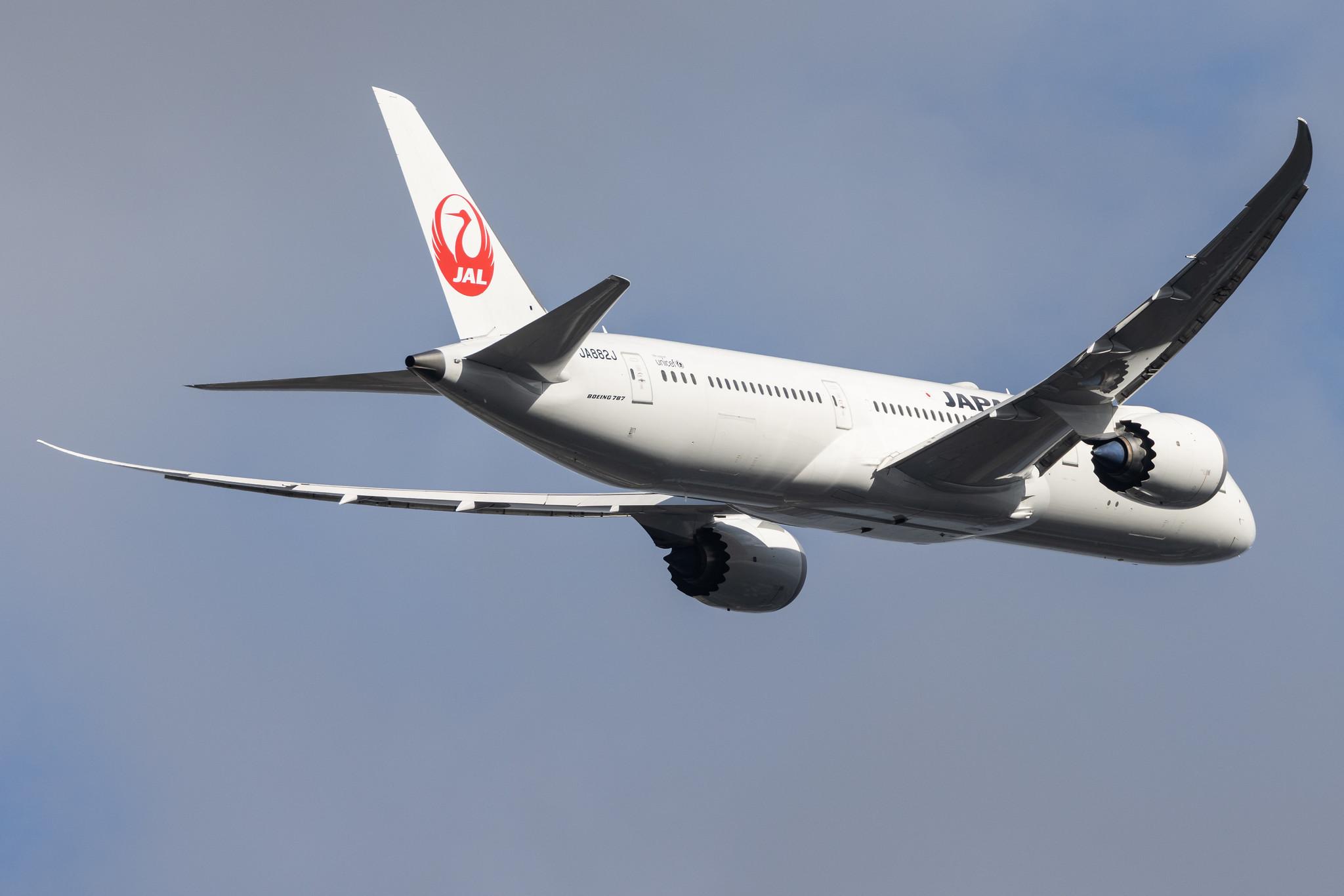 London Heathrow: Japan Airlines (JL / JAL) |  Boeing 787-9 Dreamliner B789 | JA882J | MSN 66515